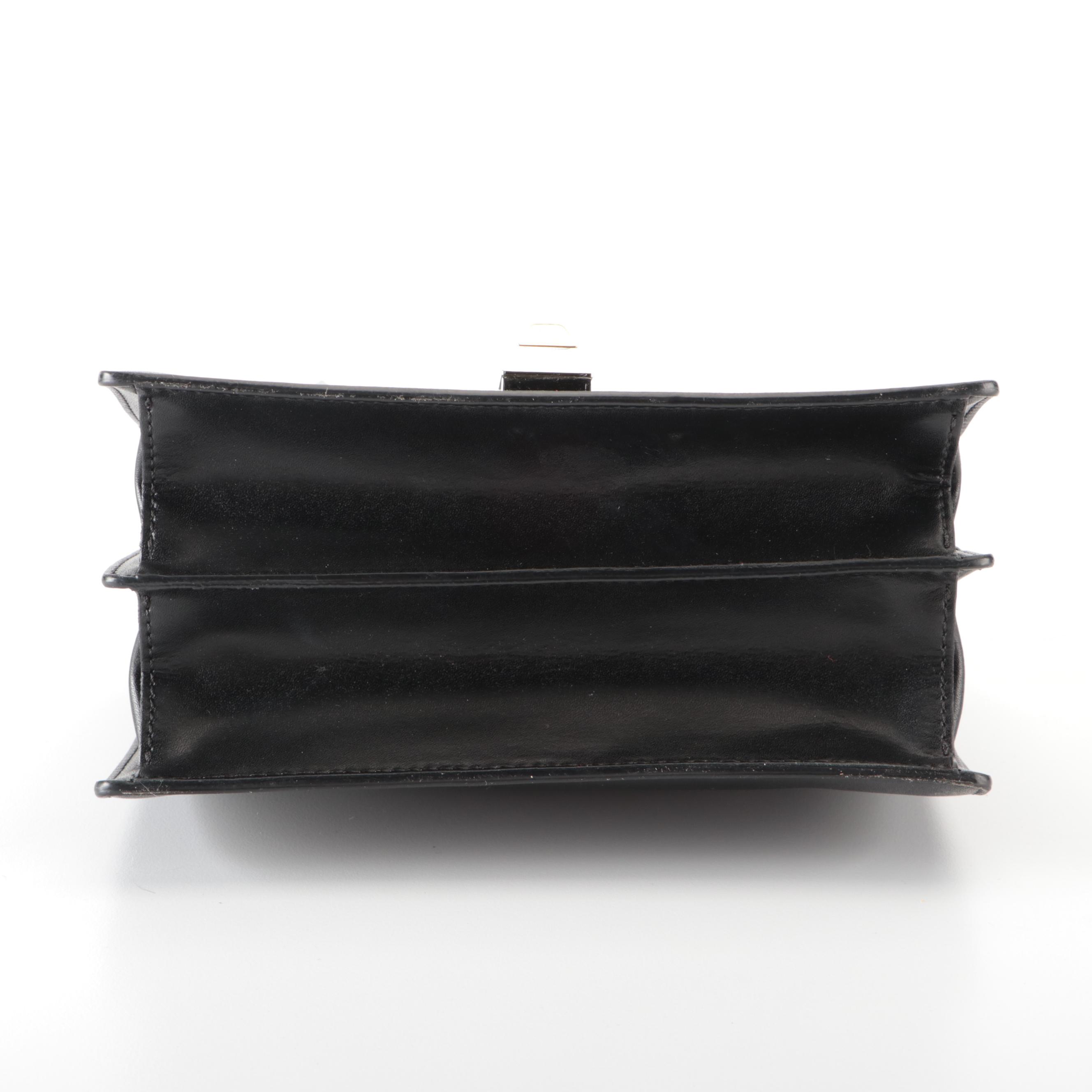 Fendi Mini Kan I Monster Shoulder Bag in Black Leather