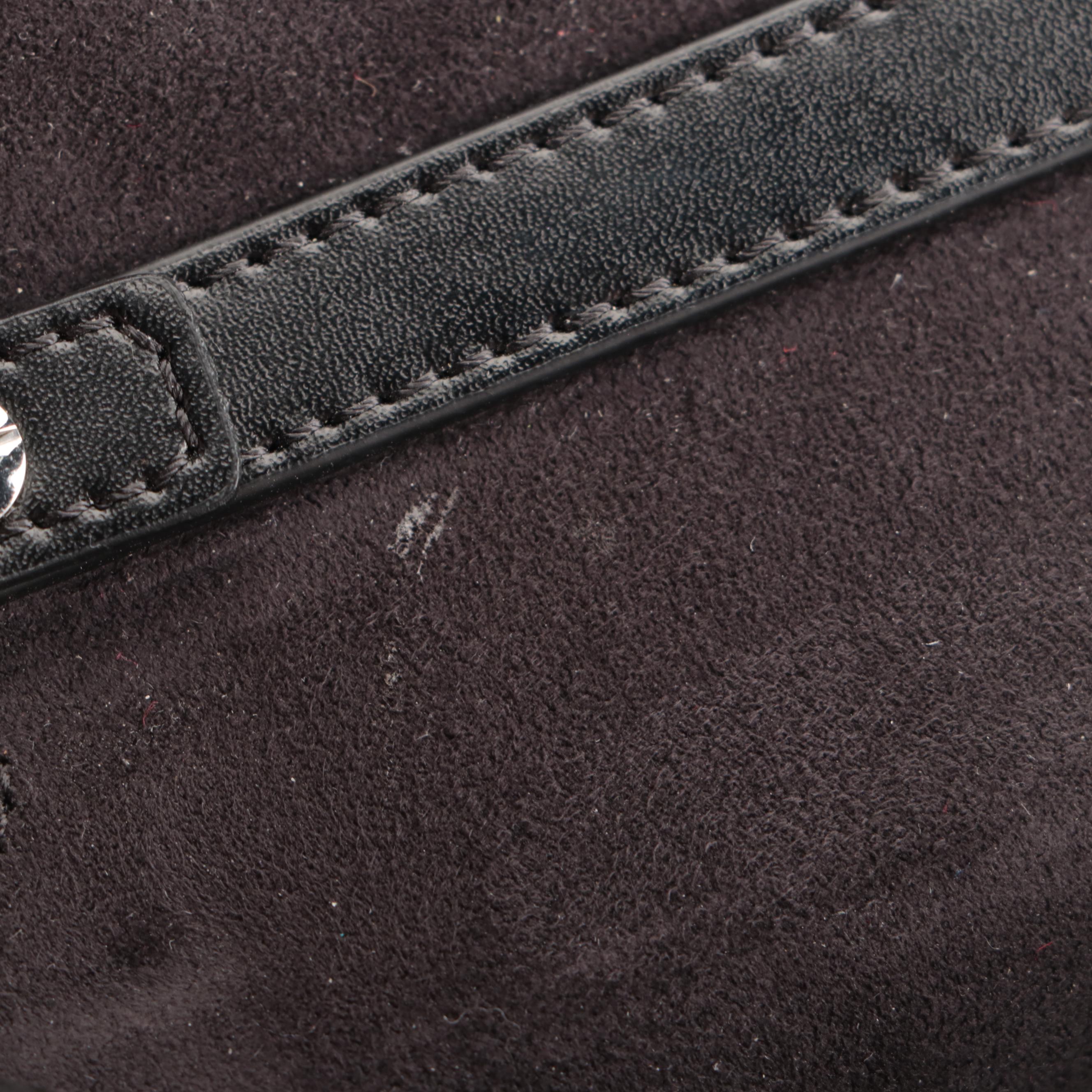 Fendi Mini Kan I Monster Shoulder Bag in Black Leather