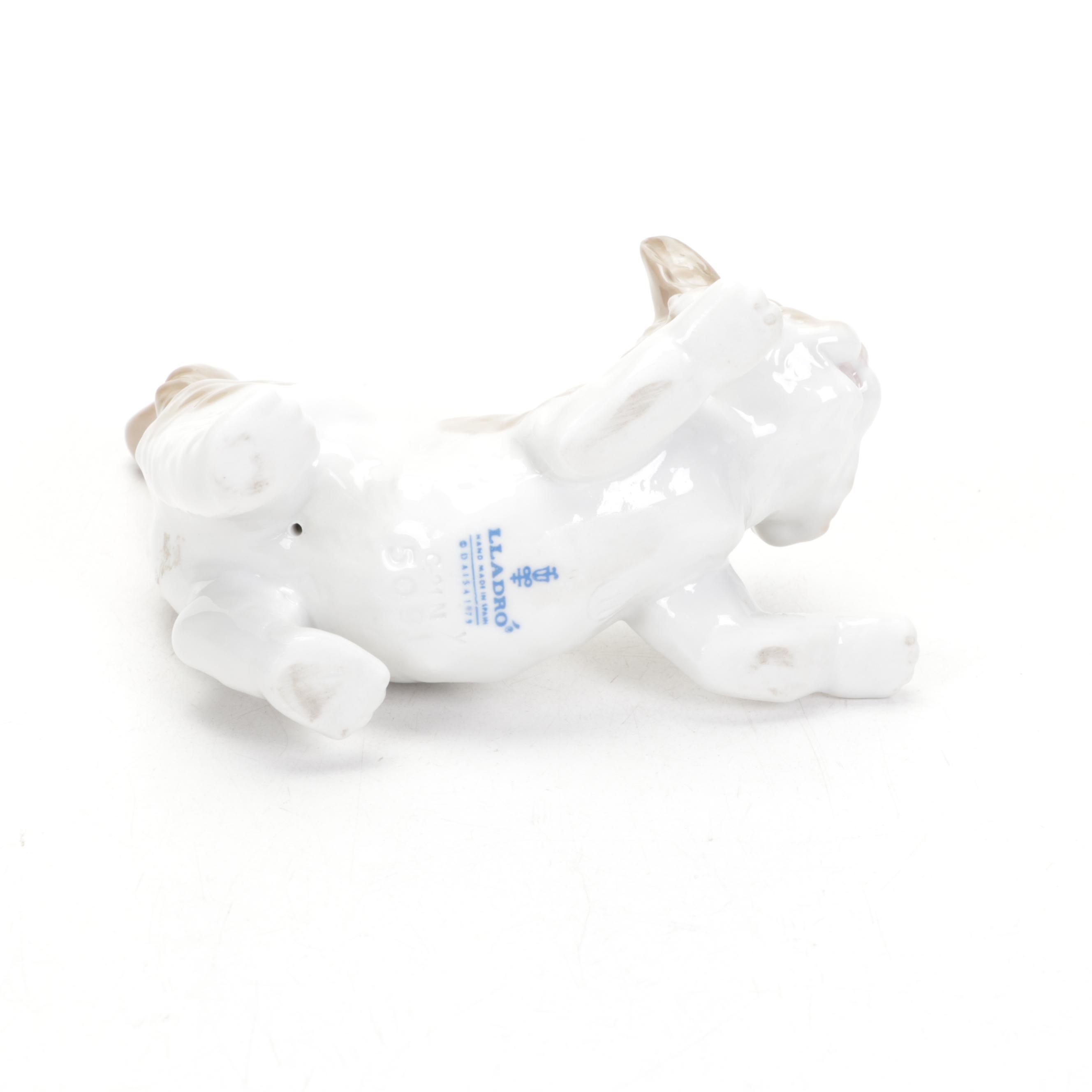 Lladró "Playful Cat" Porcelain Figurine and Christmas Ornaments