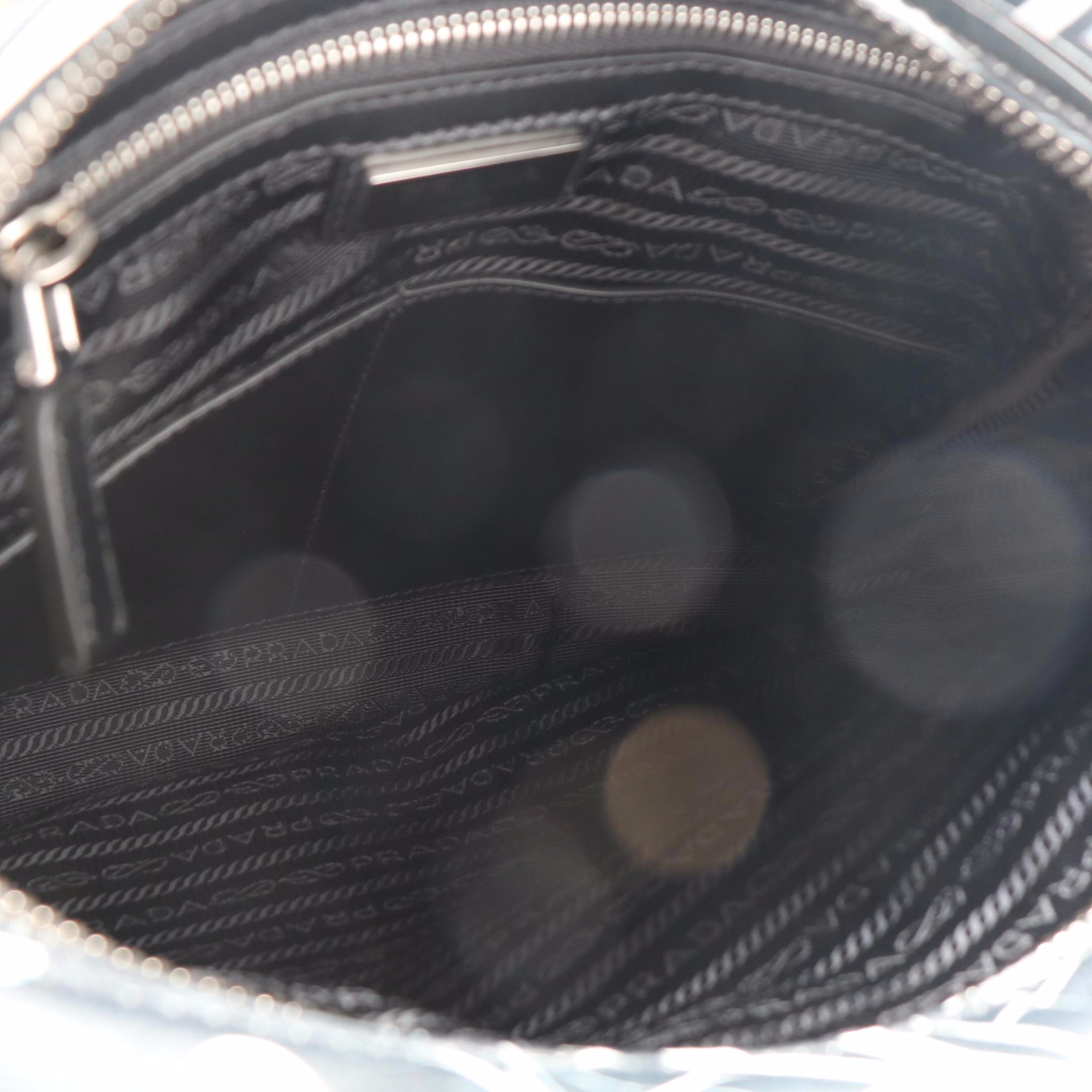 Prada Graphic Comic Style Messenger Bag in Printed Leather