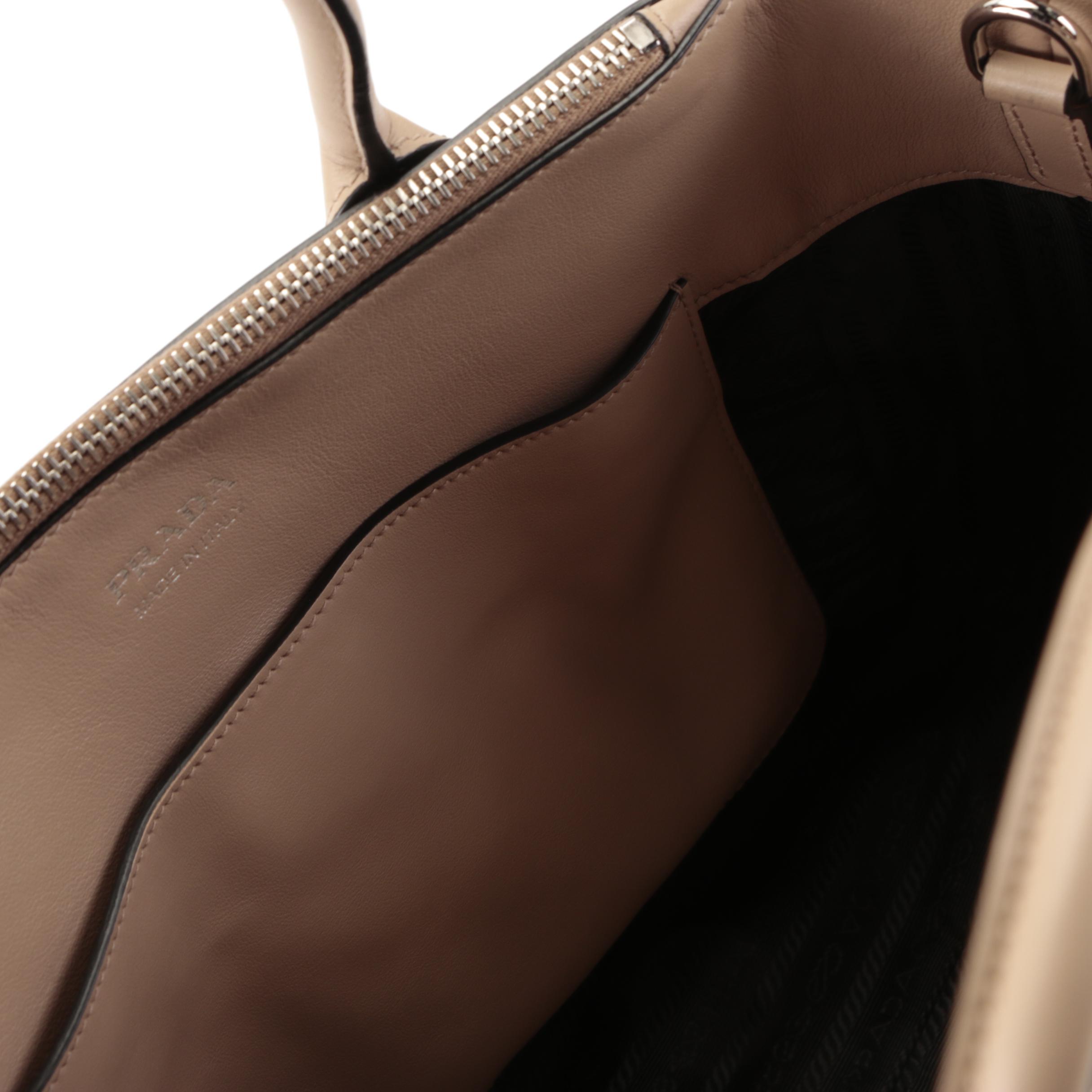 Prada Concept Double Zip Calfskin Two-Way Tote