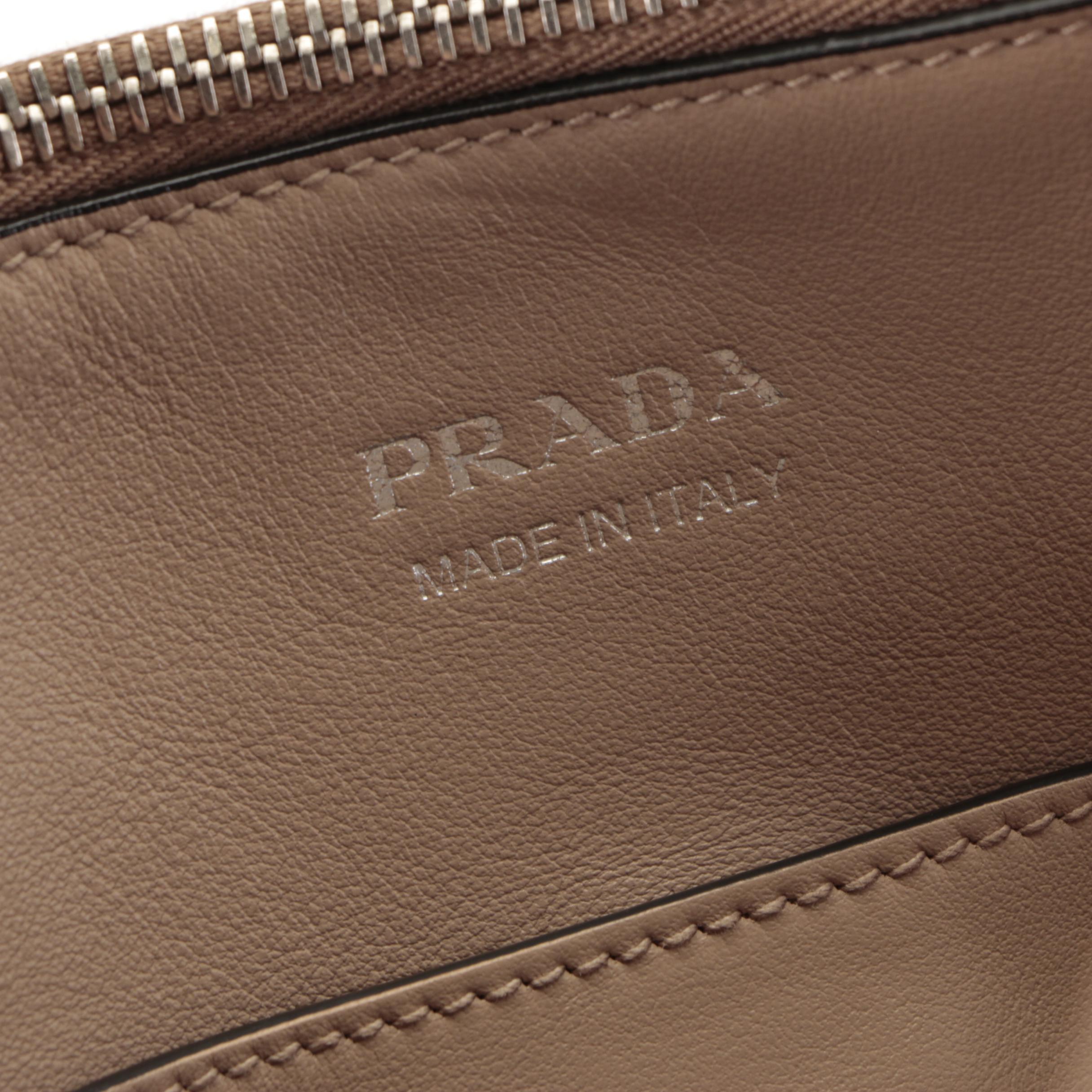 Prada Concept Double Zip Calfskin Two-Way Tote