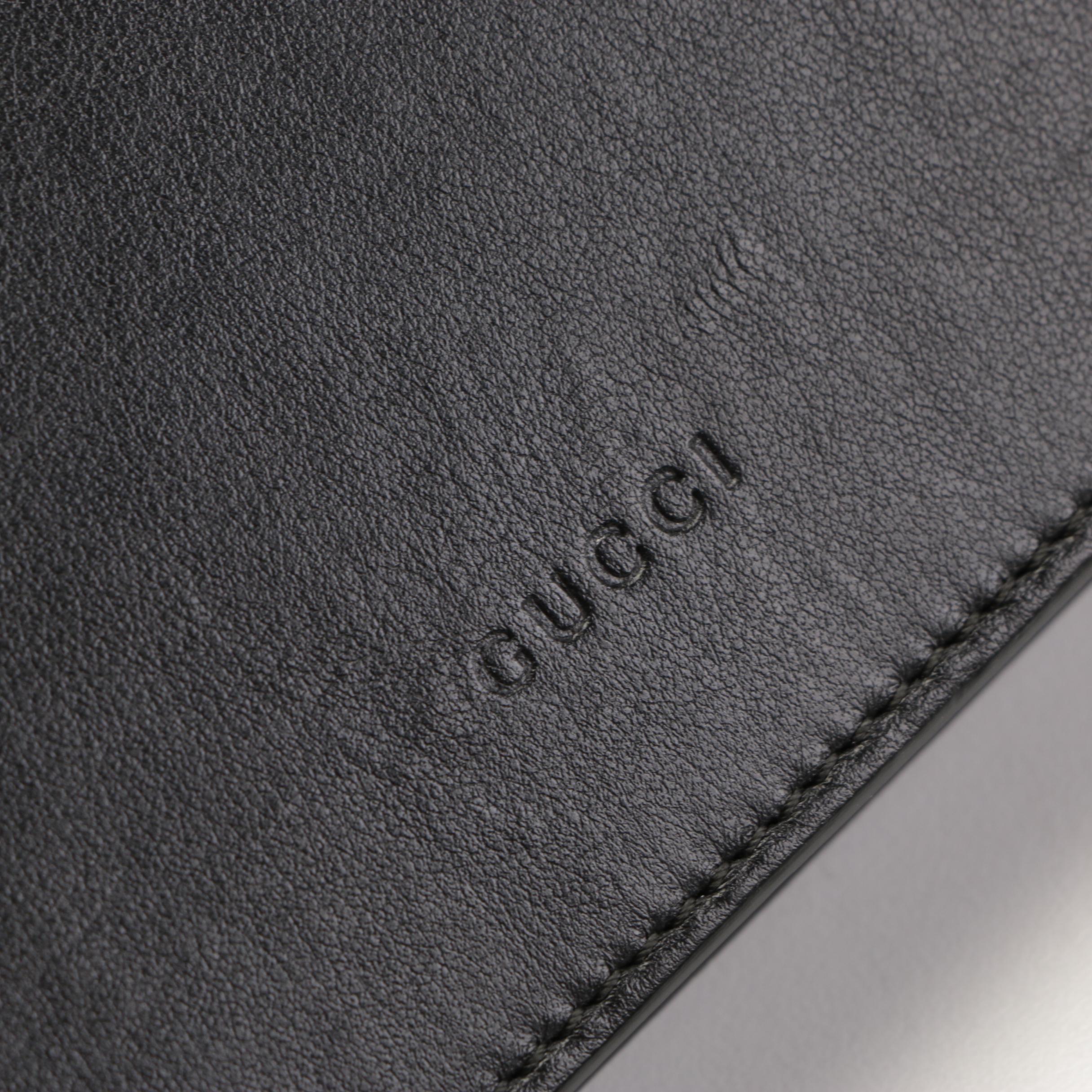 Gucci Japan Exclusive Marmont Bow Flap Shoulder Bag in Black Leather