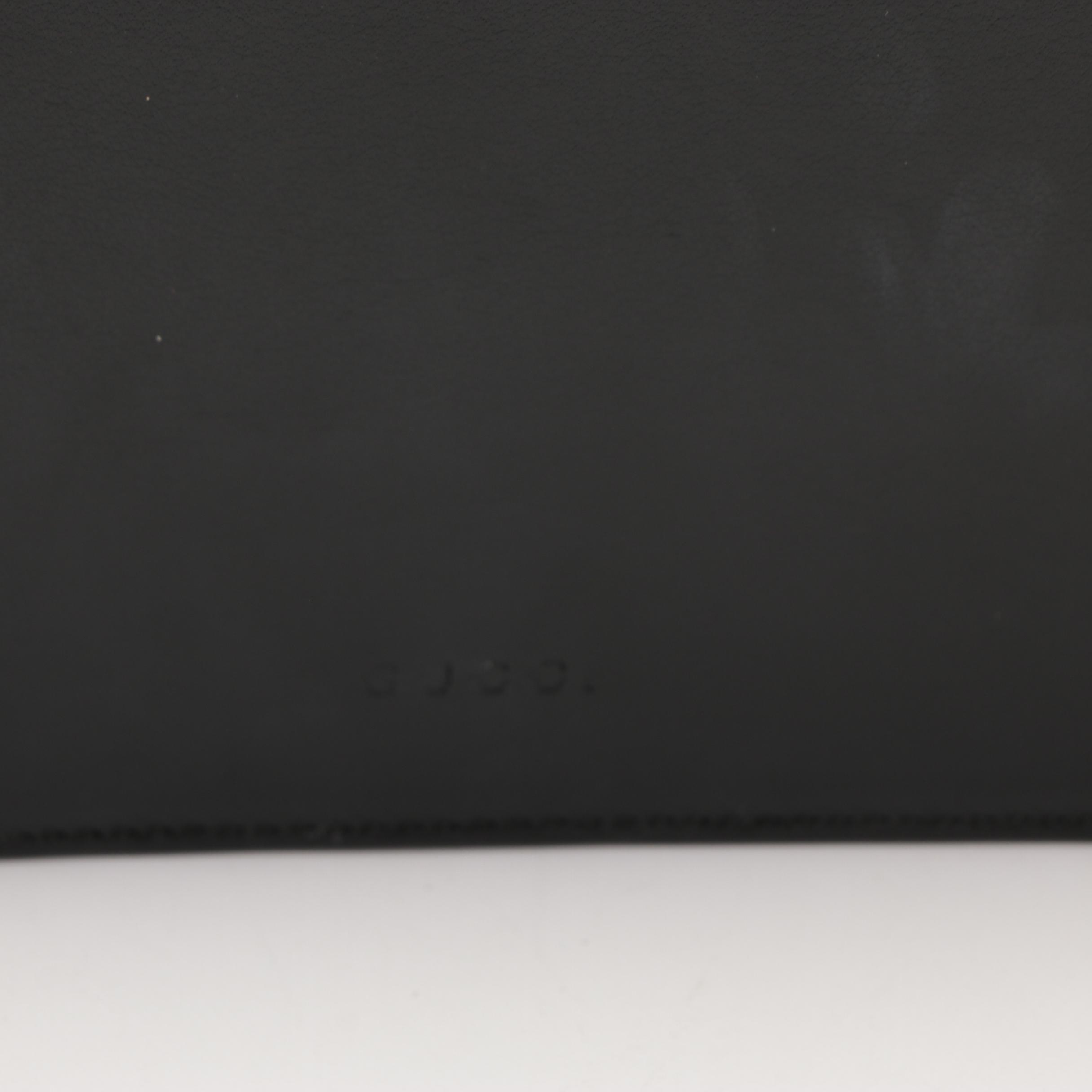 Gucci Japan Exclusive Marmont Bow Flap Shoulder Bag in Black Leather