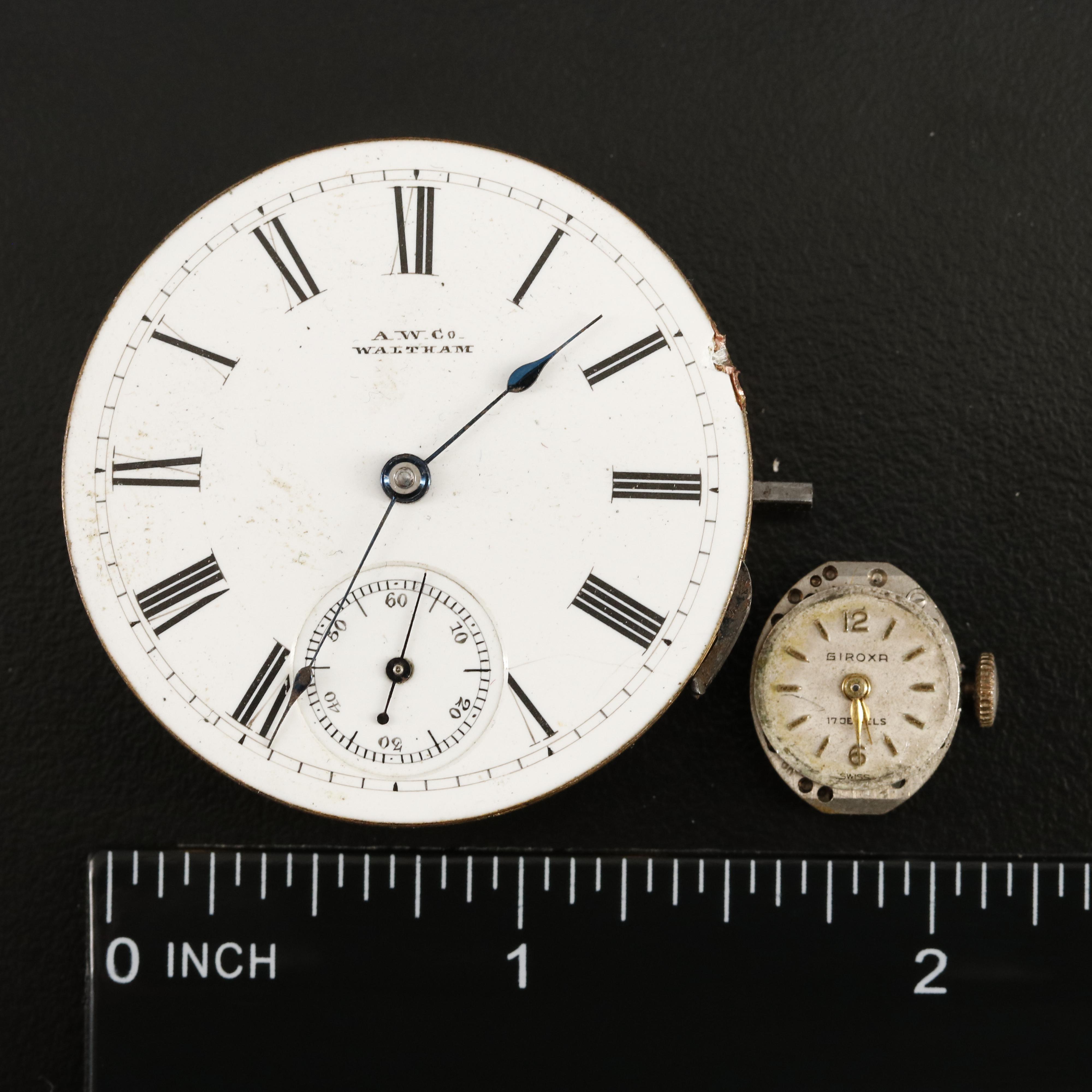 Over 150 Various Movements with Stem Wind, Quartz and Pocket Watch Timepieces