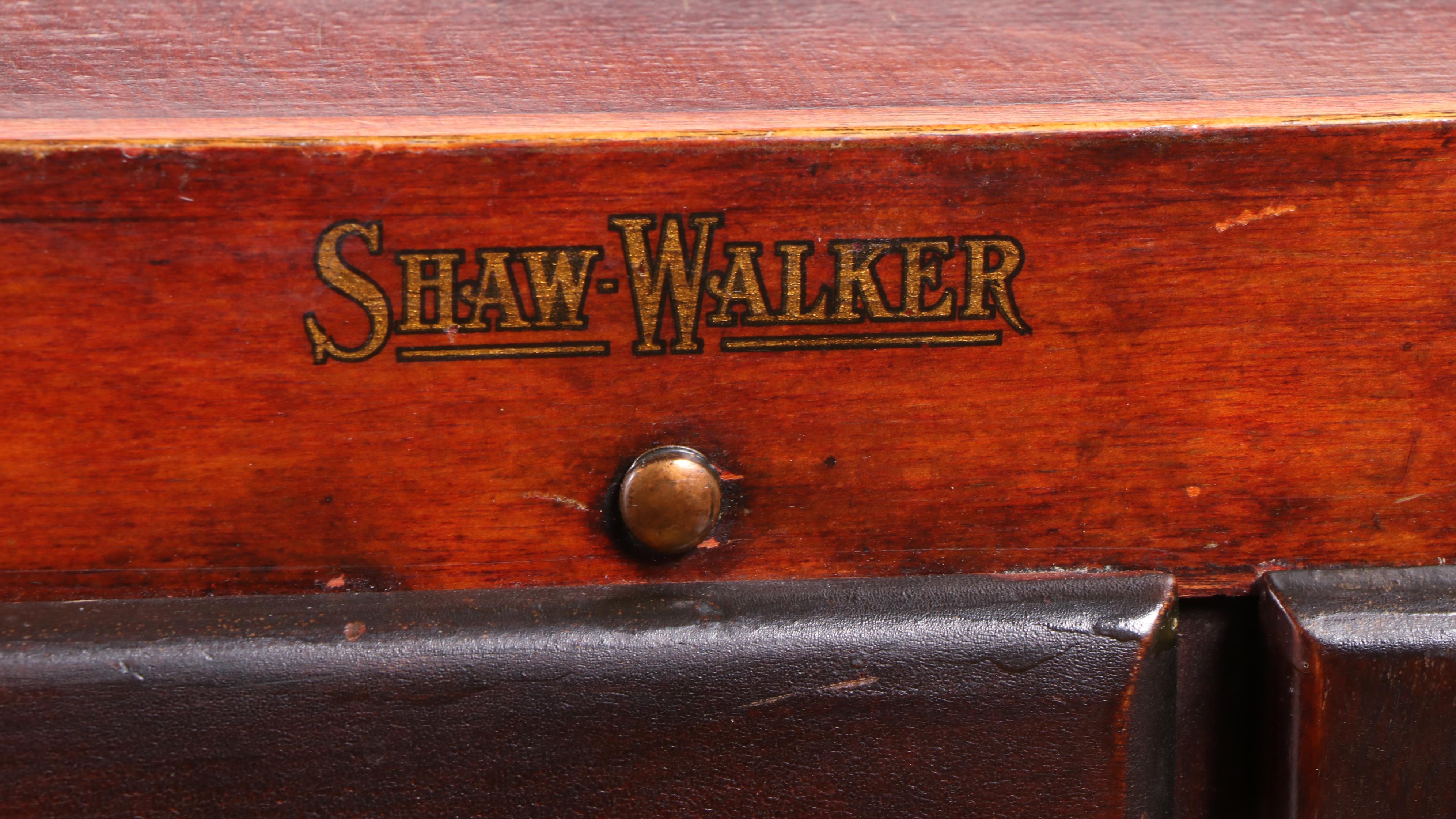 Shaw-Walker Mahogany-Stained File Cabinet, Early 20th Century