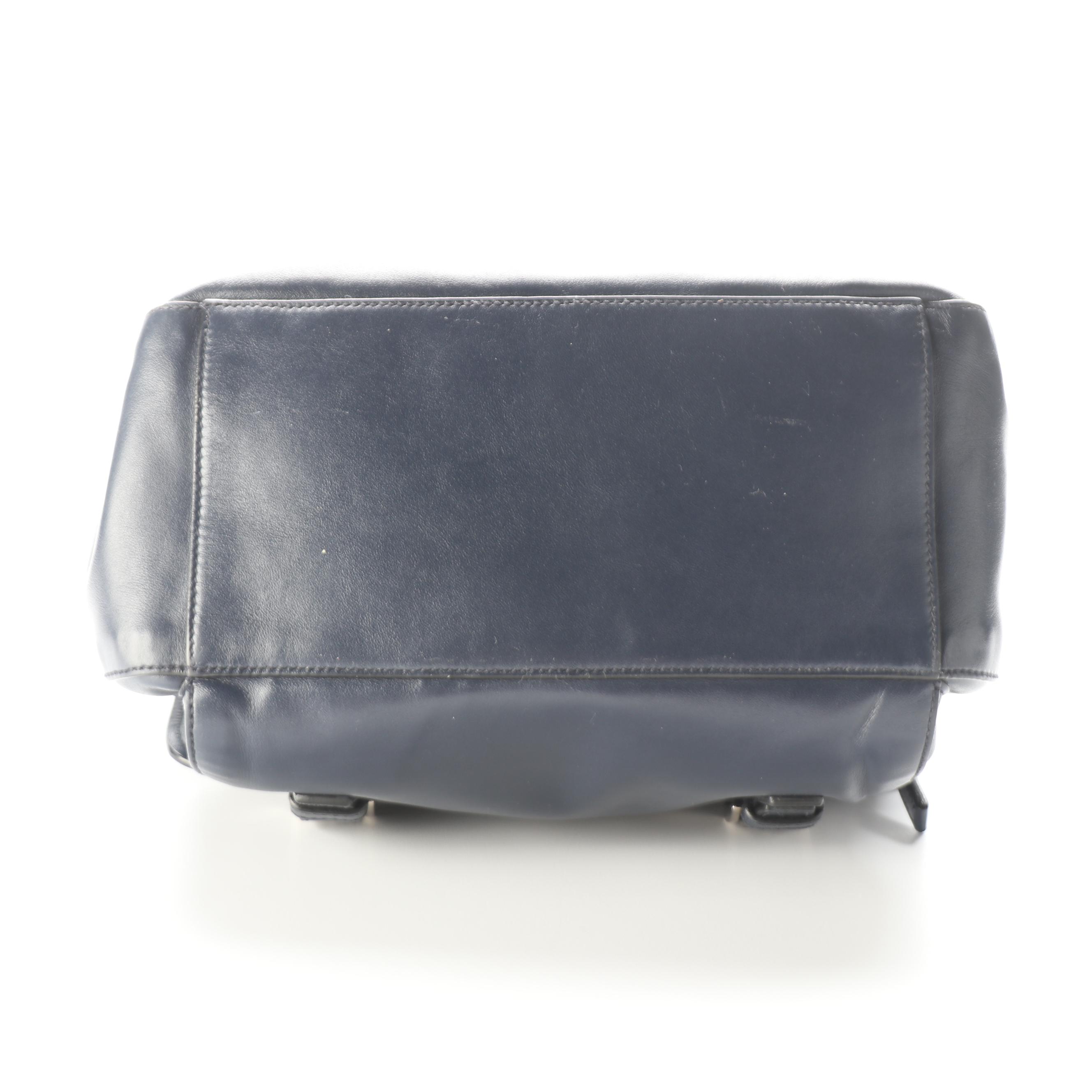 Prada Calfskin Leather Two-Pocket Messenger Bag