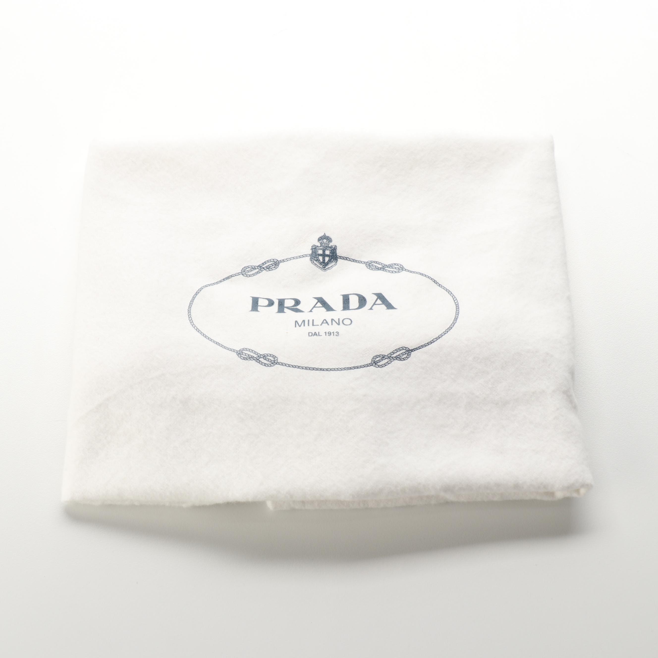 Prada Calfskin Leather Two-Pocket Messenger Bag