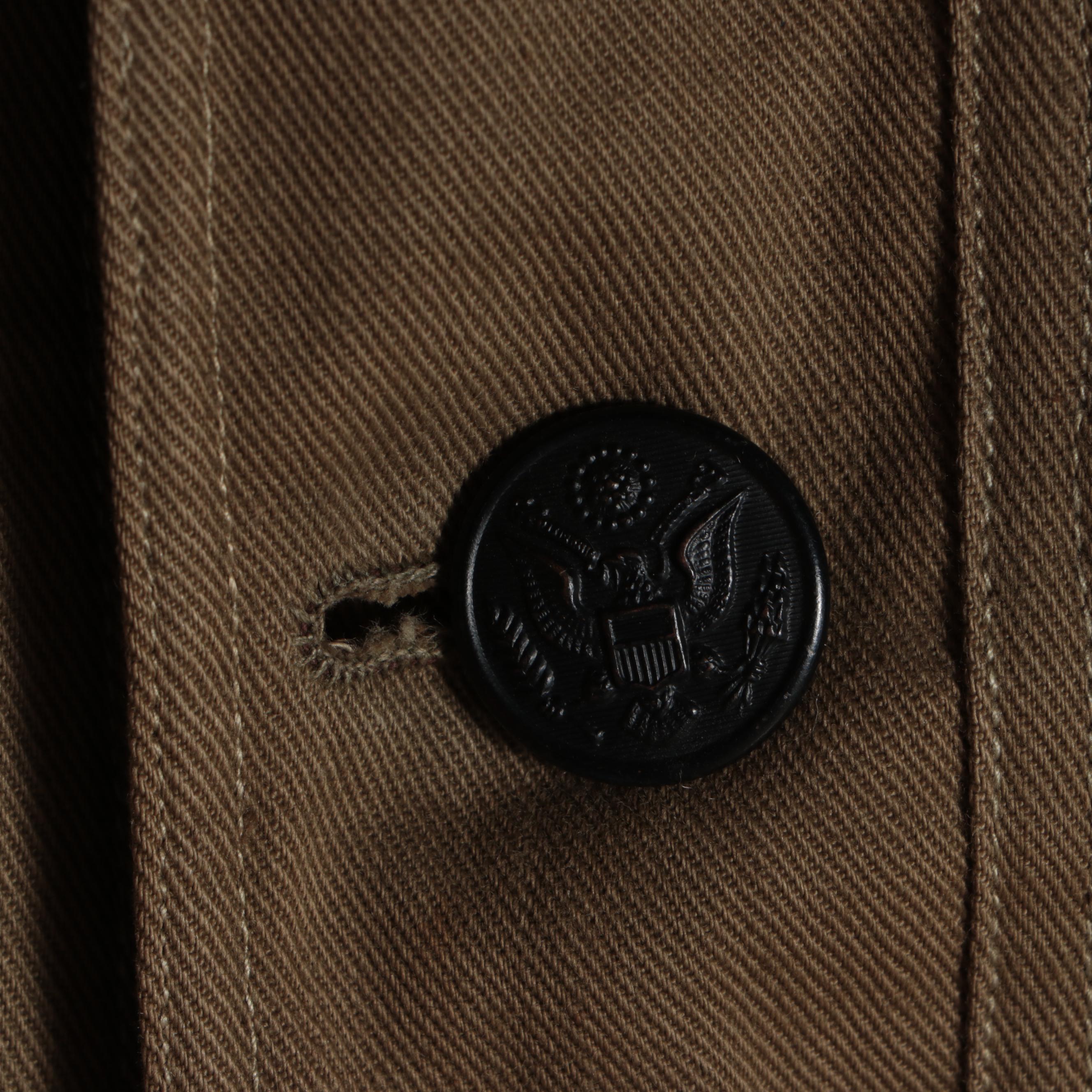 WWI Era U.S. Army Service Coat and WWII Era U.S. Army Eisenhower Jacket