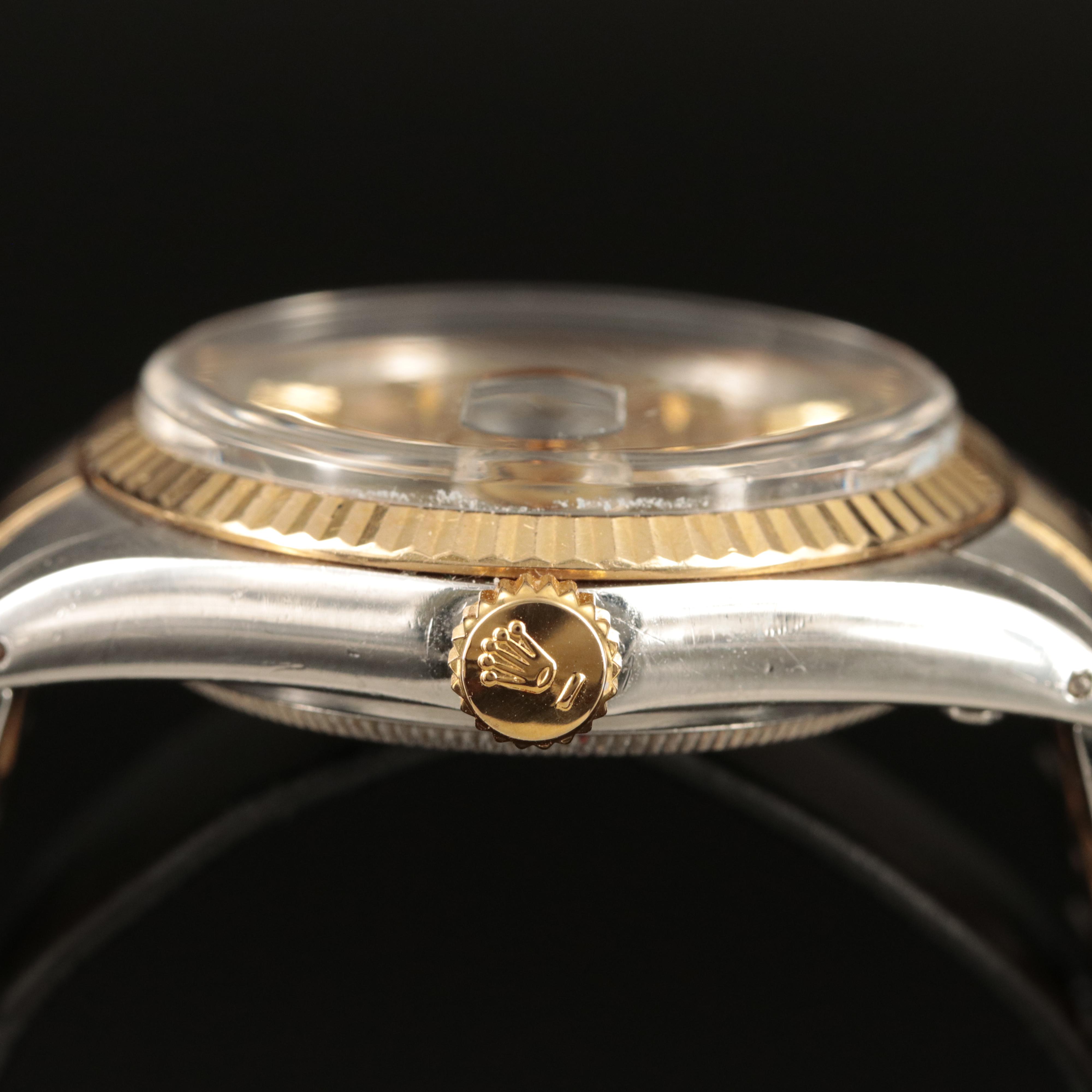 1987-1988 Rolex Datejust 18K and Stainless Steel Watch