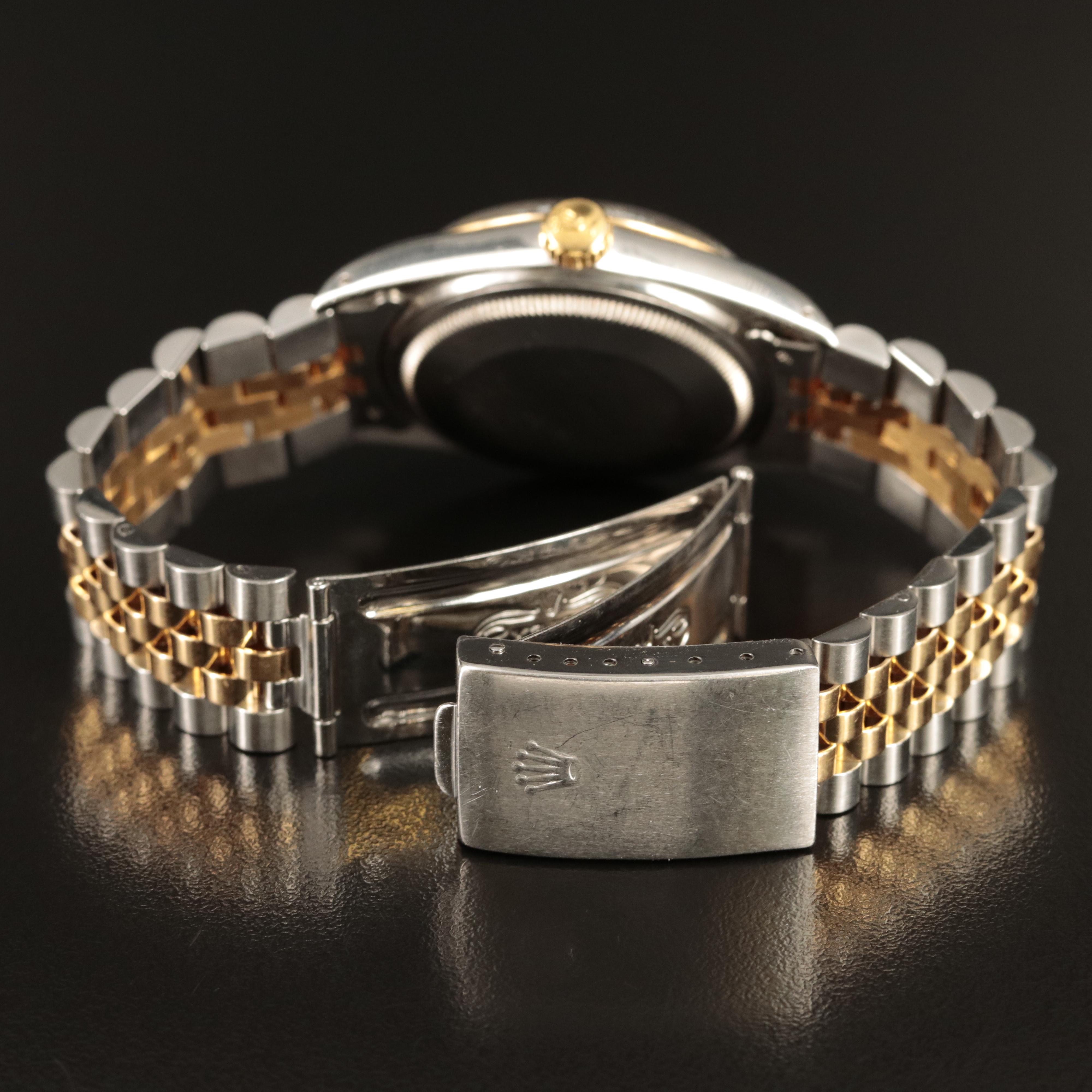 1987-1988 Rolex Datejust 18K and Stainless Steel Watch