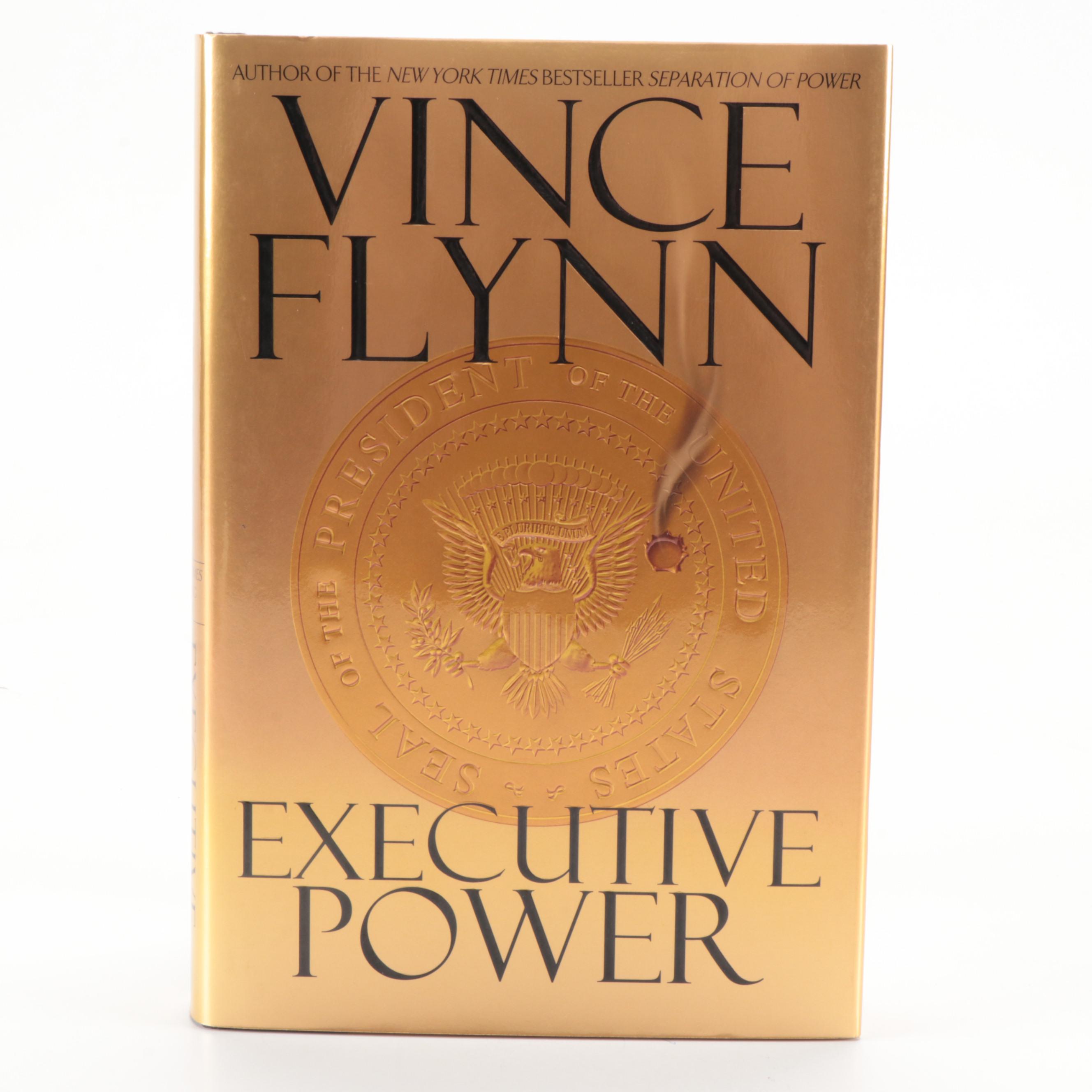Signed Vince Flynn "Executive Power," Tom Clancy "Executive Orders"  and Others