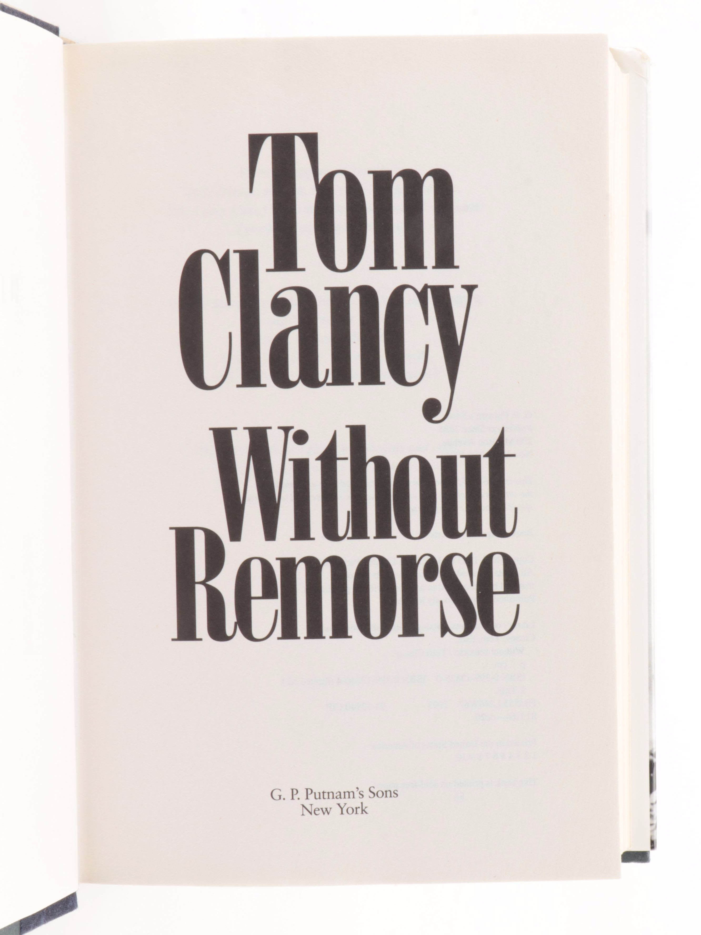 Signed Vince Flynn "Executive Power," Tom Clancy "Executive Orders"  and Others