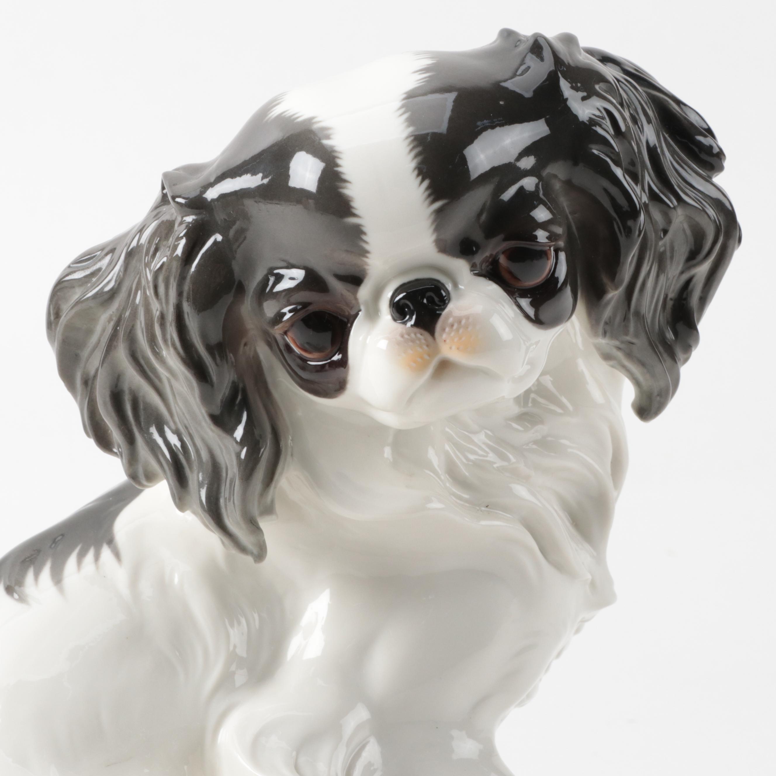 Nymphenburg Porcelain Japanese Chin Figurine, 1997-2007
