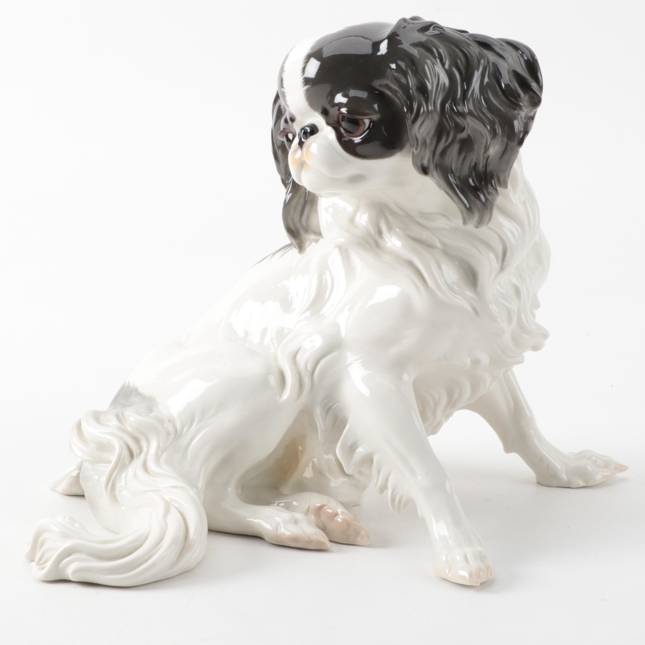 Nymphenburg Porcelain Japanese Chin Figurine, 1997-2007
