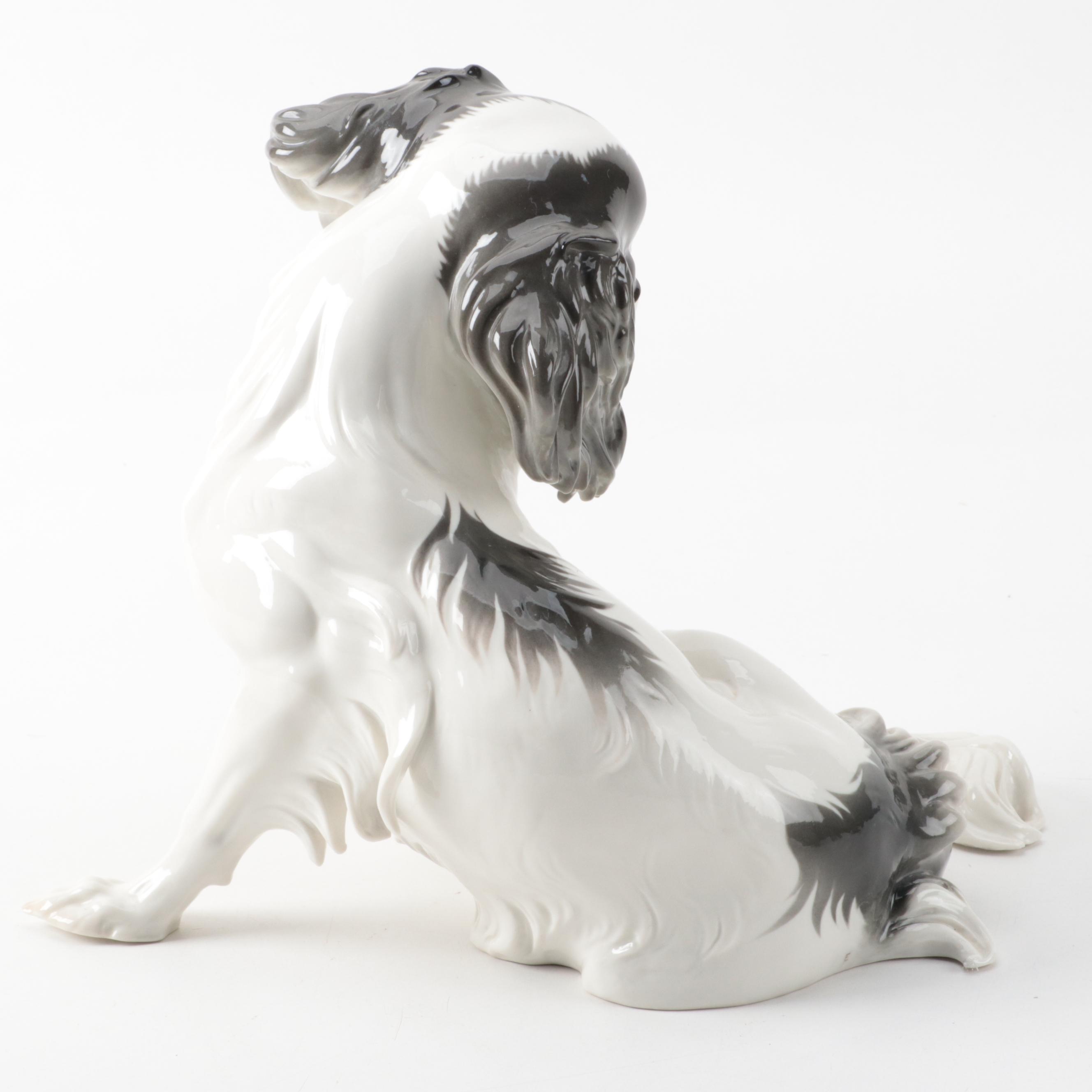 Nymphenburg Porcelain Japanese Chin Figurine, 1997-2007