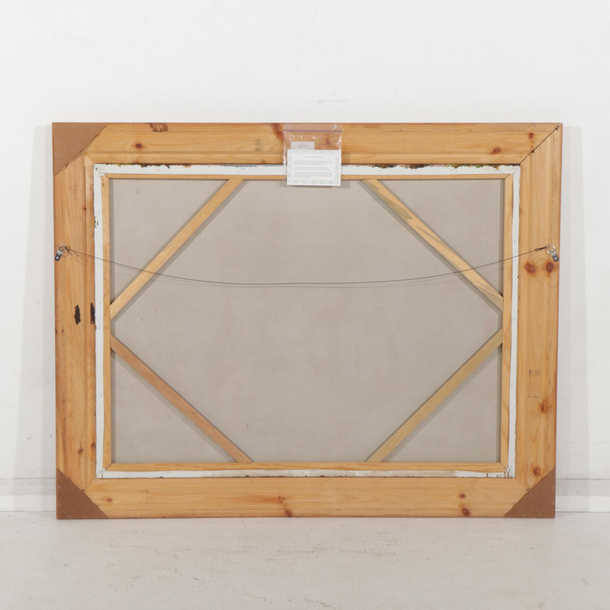 Gilbert Oil Painting of European Village Alleyway and Flowers, 21st Century