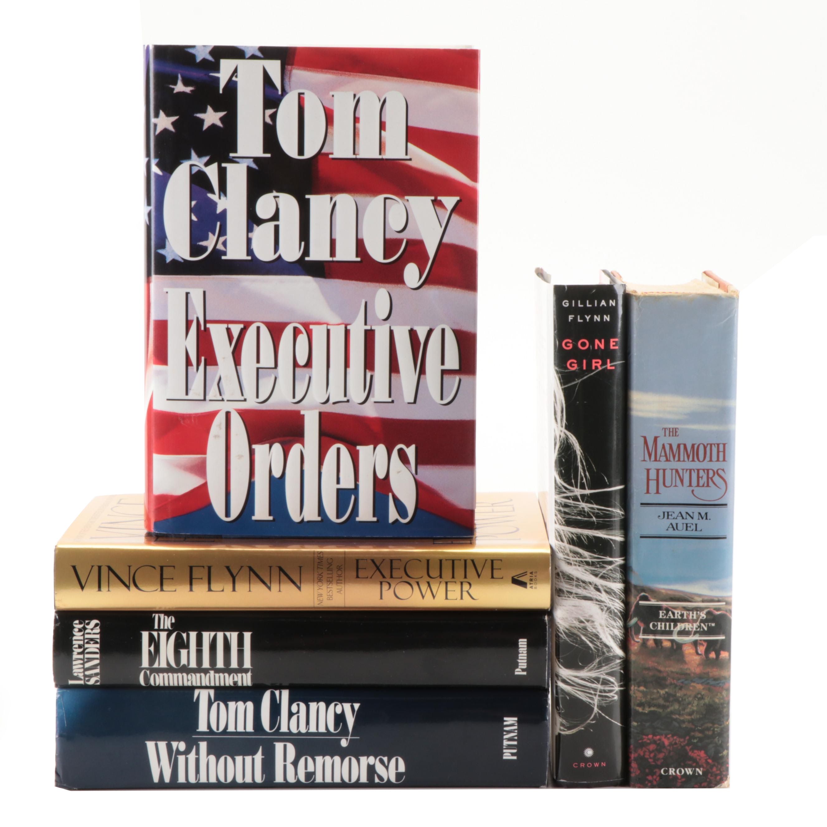 Signed Vince Flynn "Executive Power," Tom Clancy "Executive Orders"  and Others