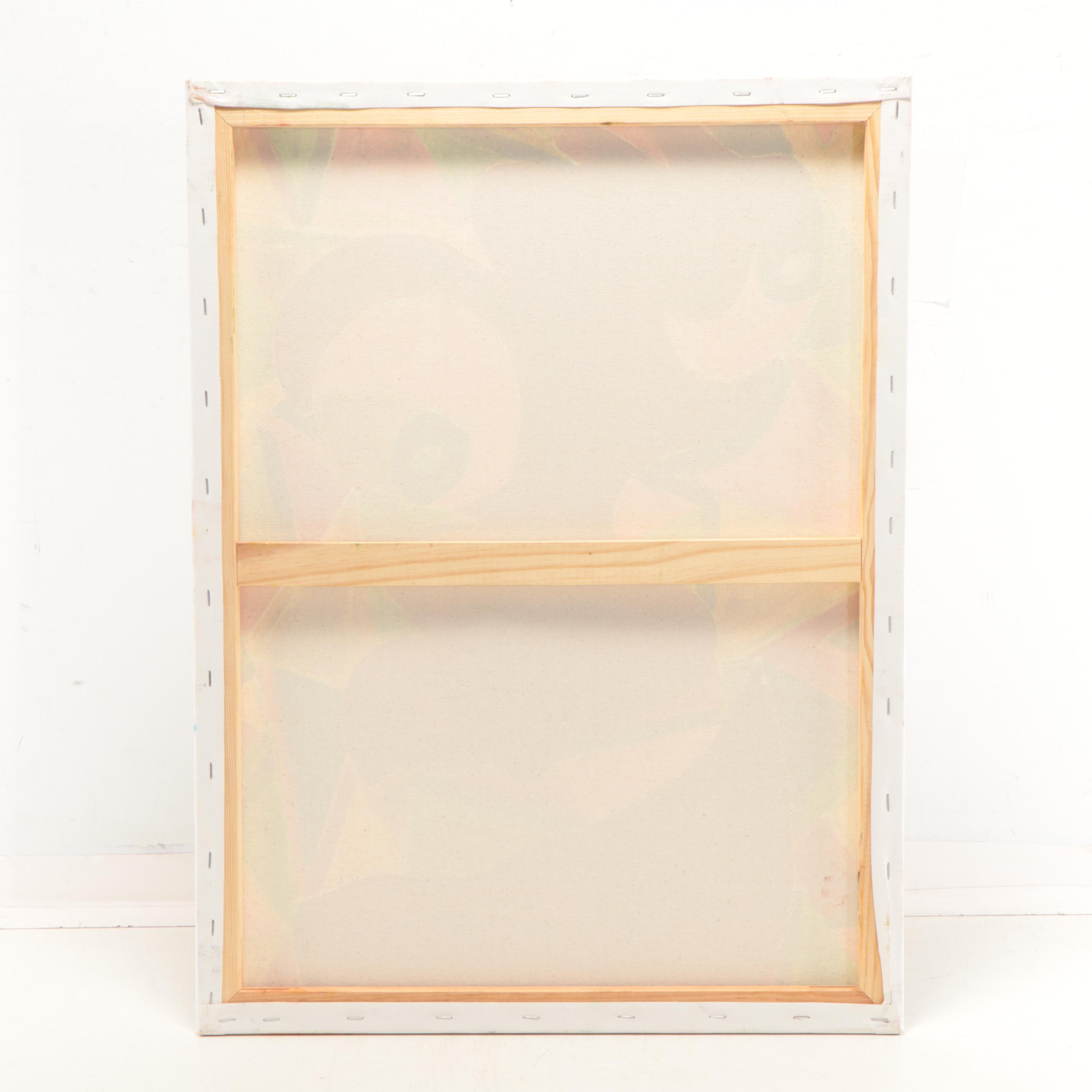 Ricardo Cobian Oil Painting of Abstract Face, 2021