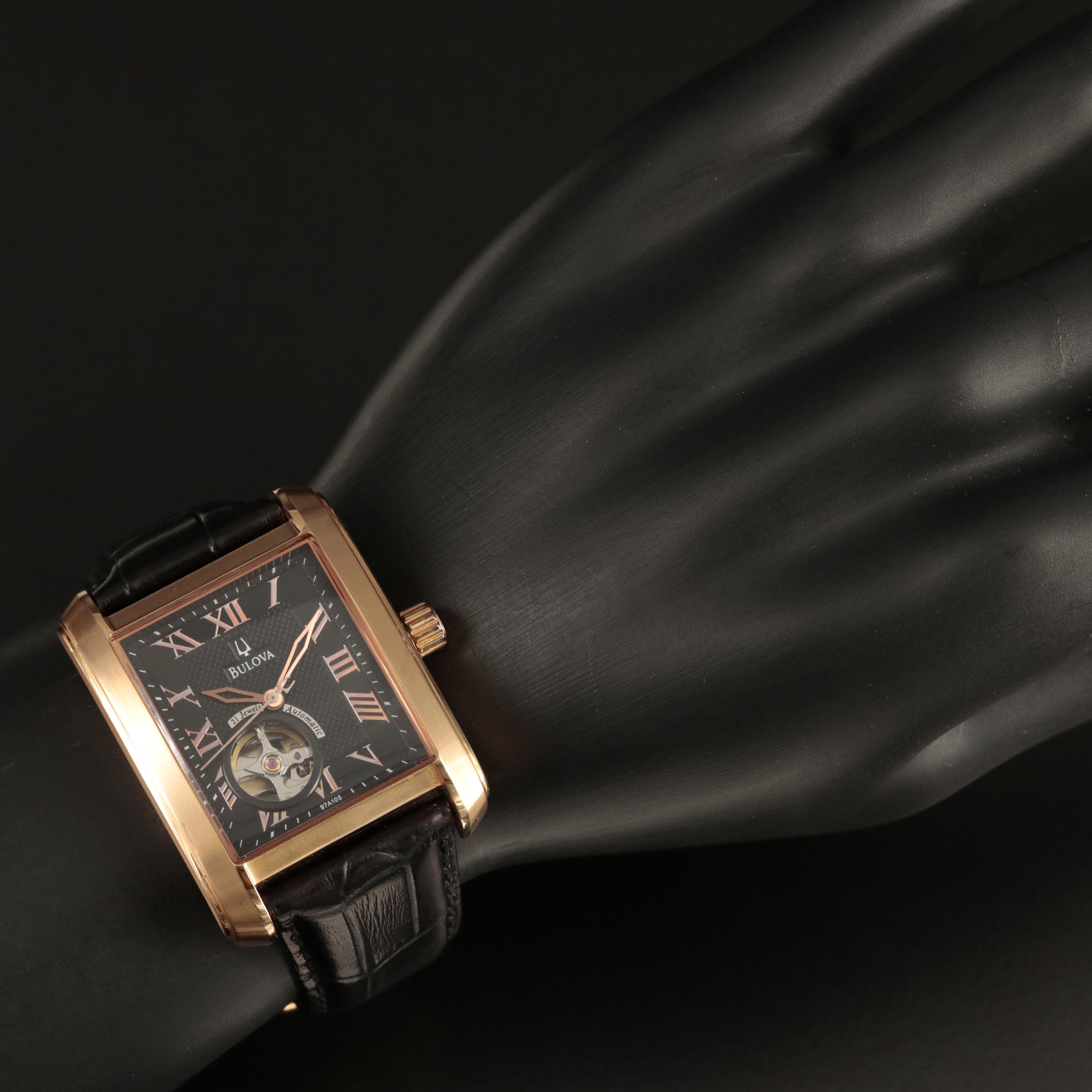 Bulova BVA Series 160 Automatic, Rose Gold Tone Stainless Steel Watch