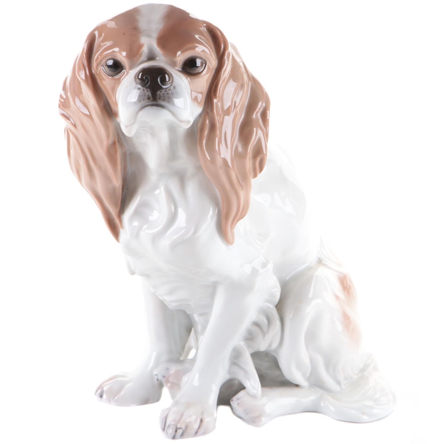 Rosenthal Porcelain Cavalier King Charles Spaniel Figurine, 20th Century