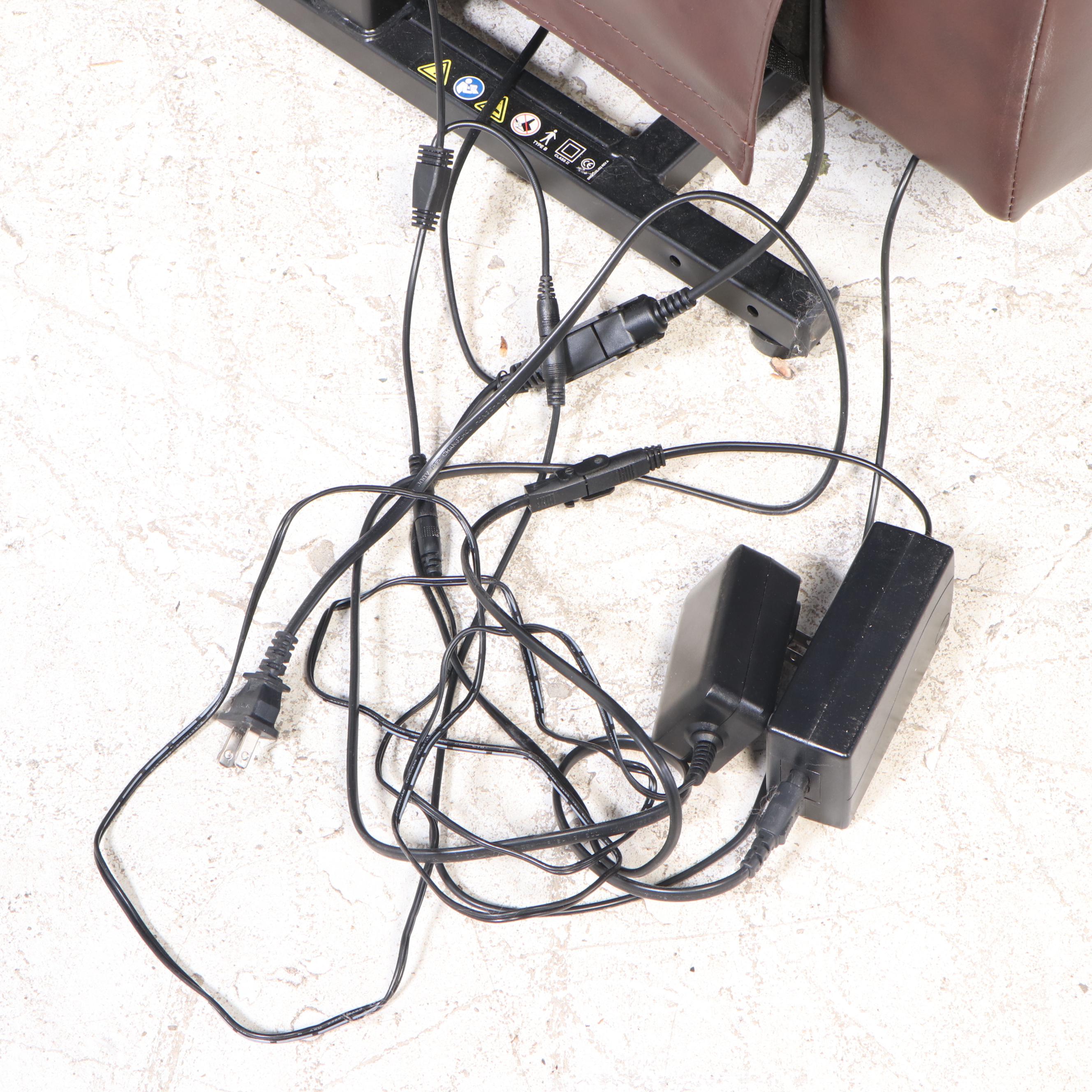 Electric Recliner and Zehui Lift Motion Lounge Chair in Brown Vinyl