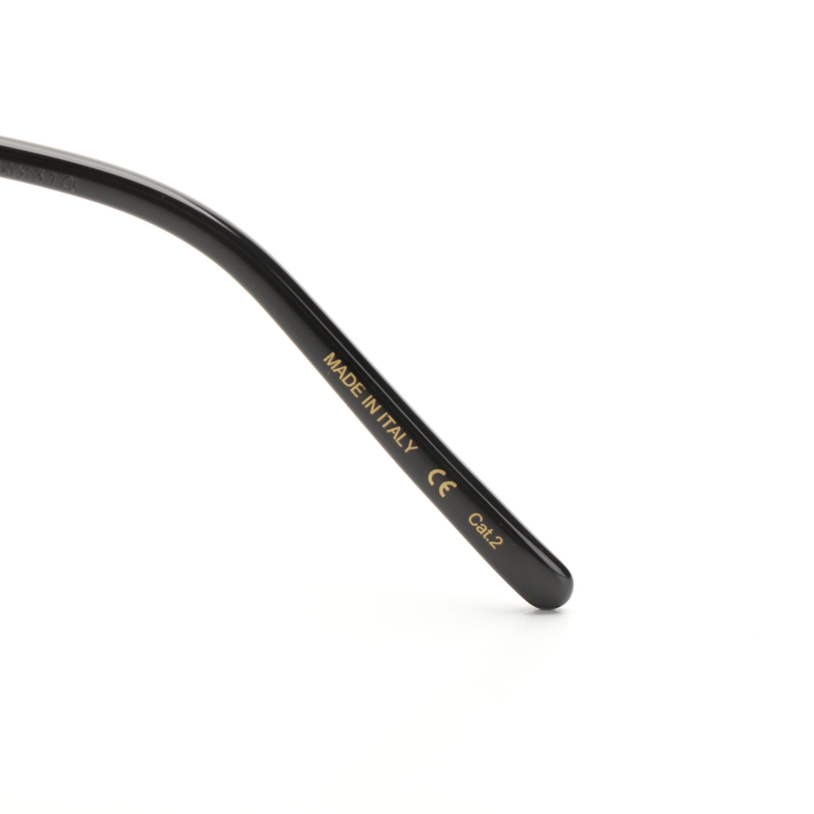 Gucci GG0654S Black Frame Bamboo Motif Detail Sunglasses with Case