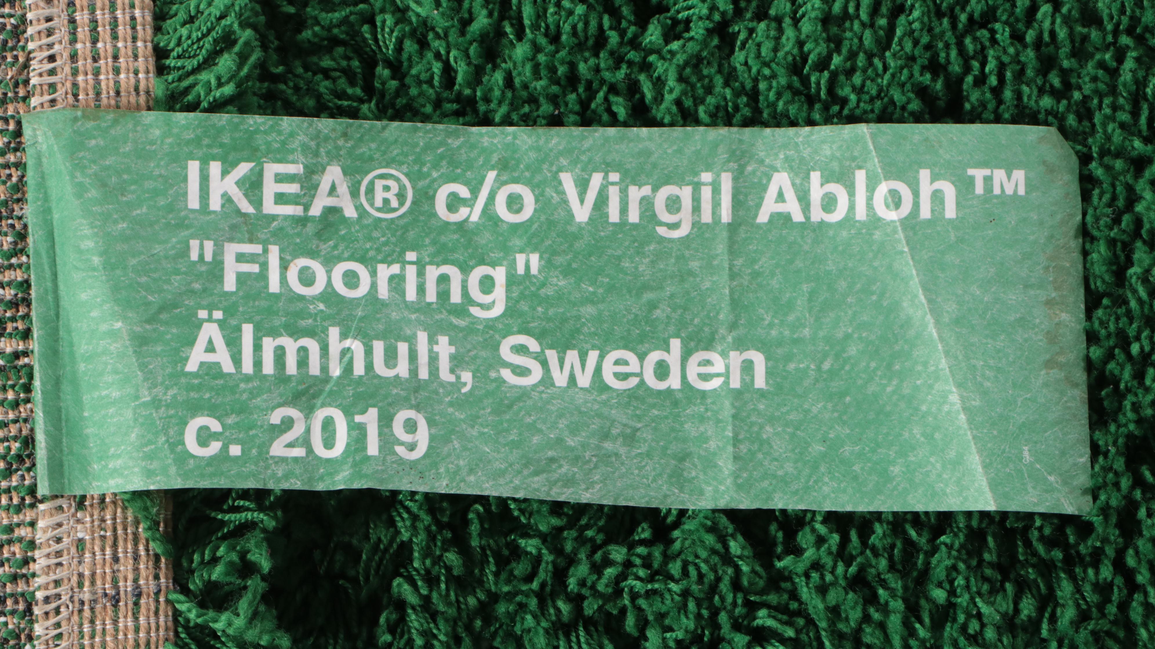 4'7 x 6'7 Machine Made Virgil Abloh for IKEA Markerad Flooring Area Rug, 2019