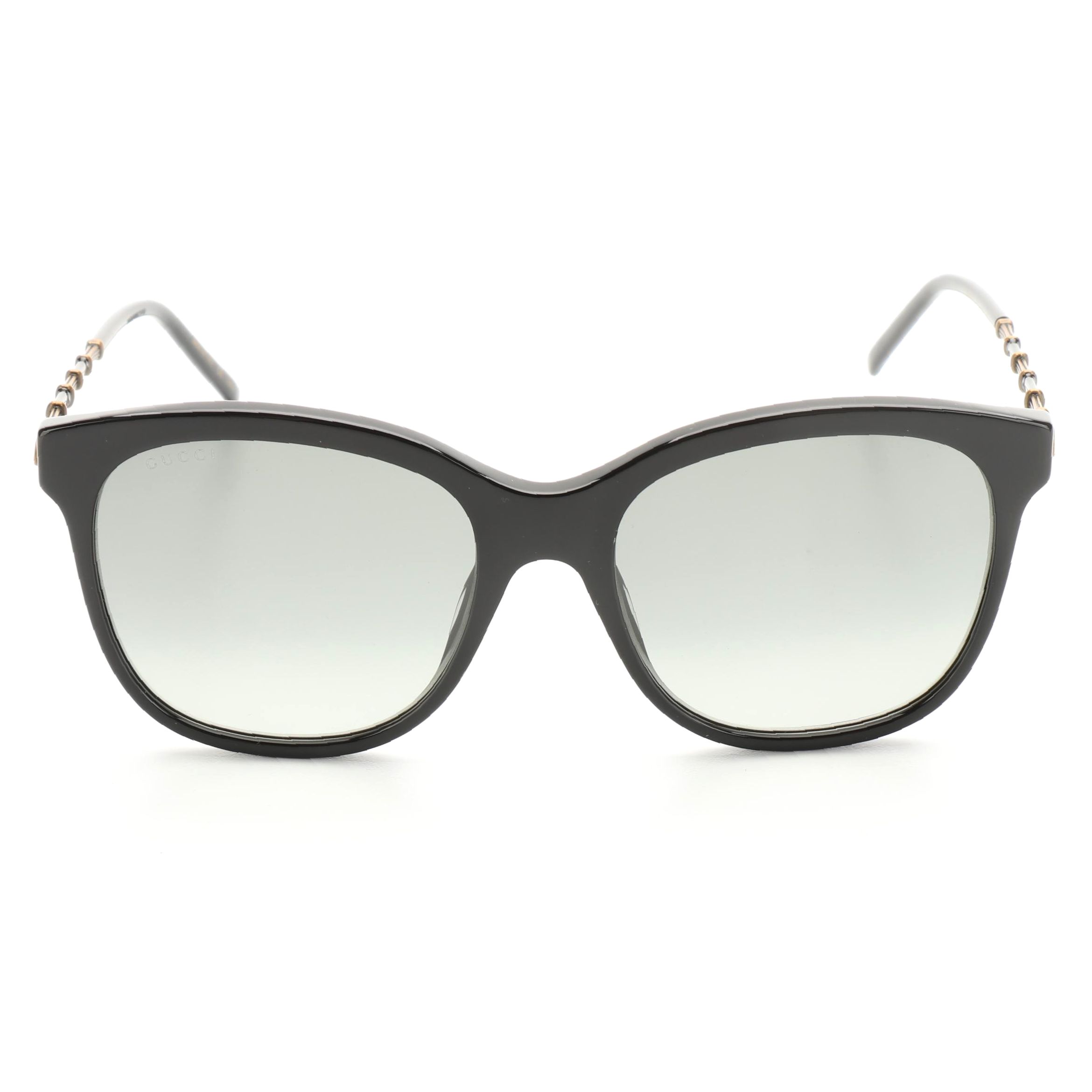 Gucci GG0654S Black Frame Bamboo Motif Detail Sunglasses with Case
