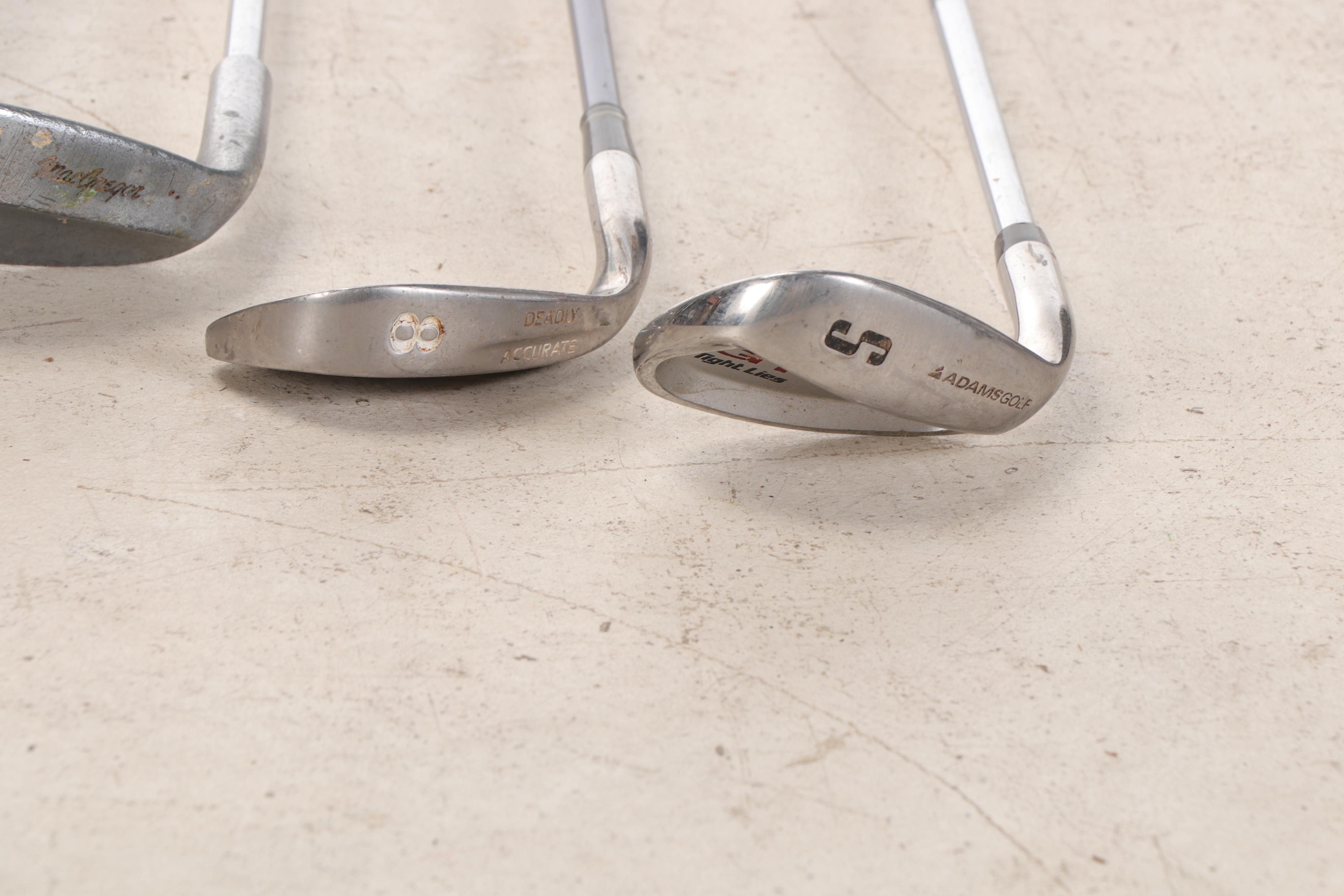 Daiwa Coach Collection Faux Leather and Plaid Golf Bag With Club Assortment