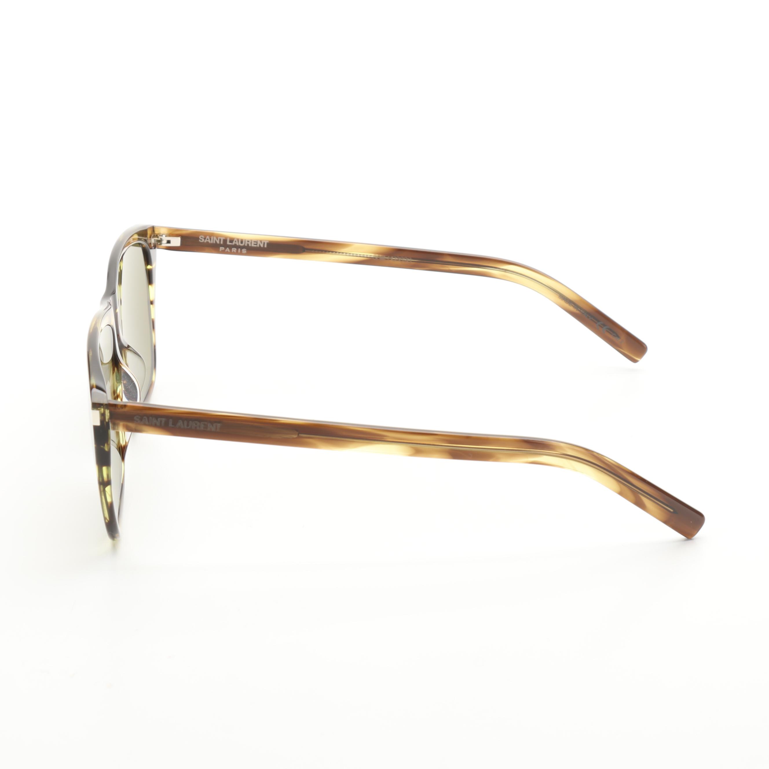 Saint Laurent SL431 SLIM Havana Sunglasses with Case