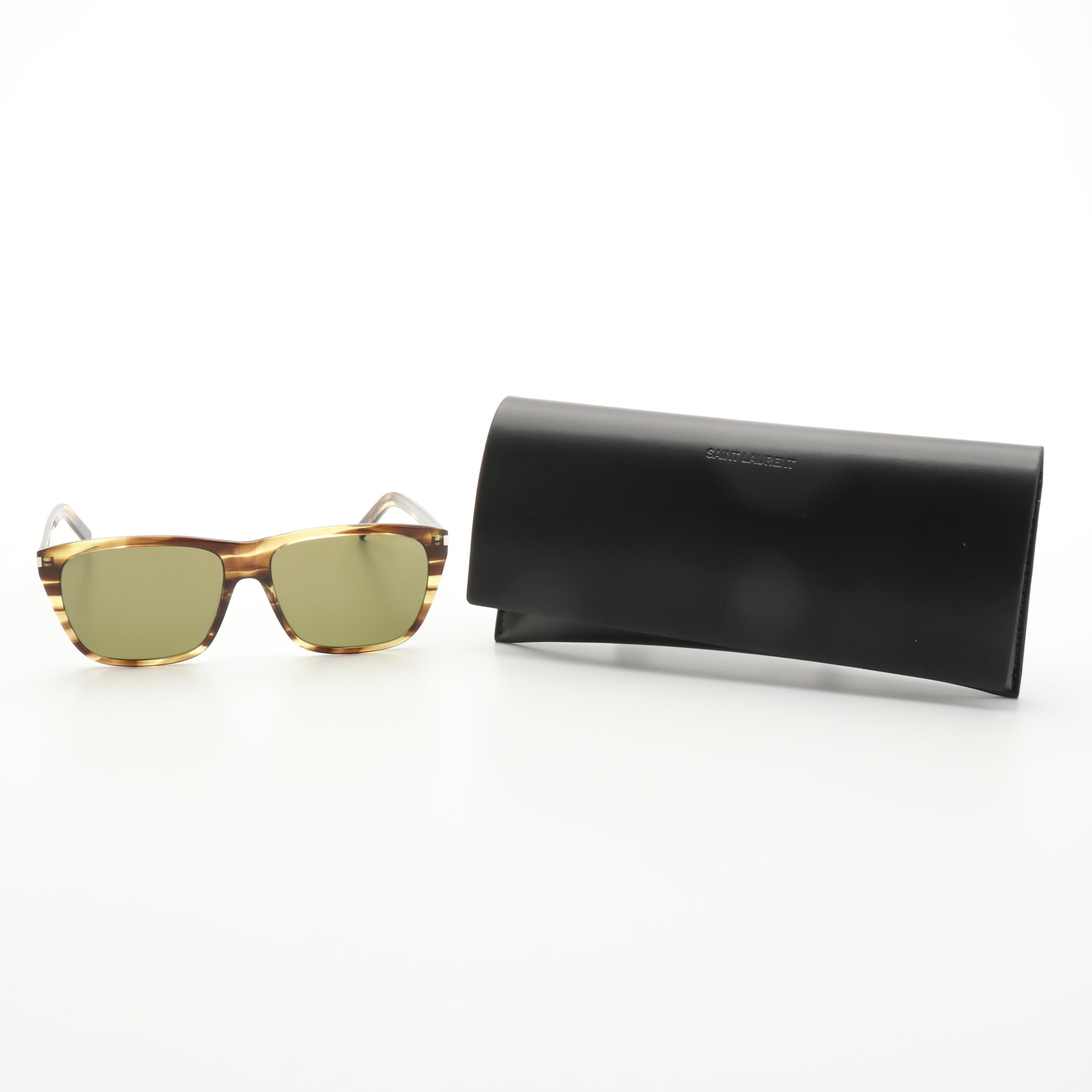 Saint Laurent SL431 SLIM Havana Sunglasses with Case