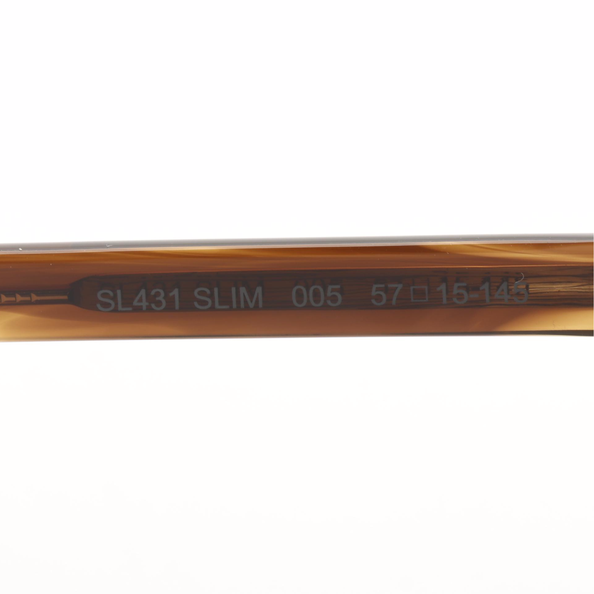 Saint Laurent SL431 SLIM Havana Sunglasses with Case