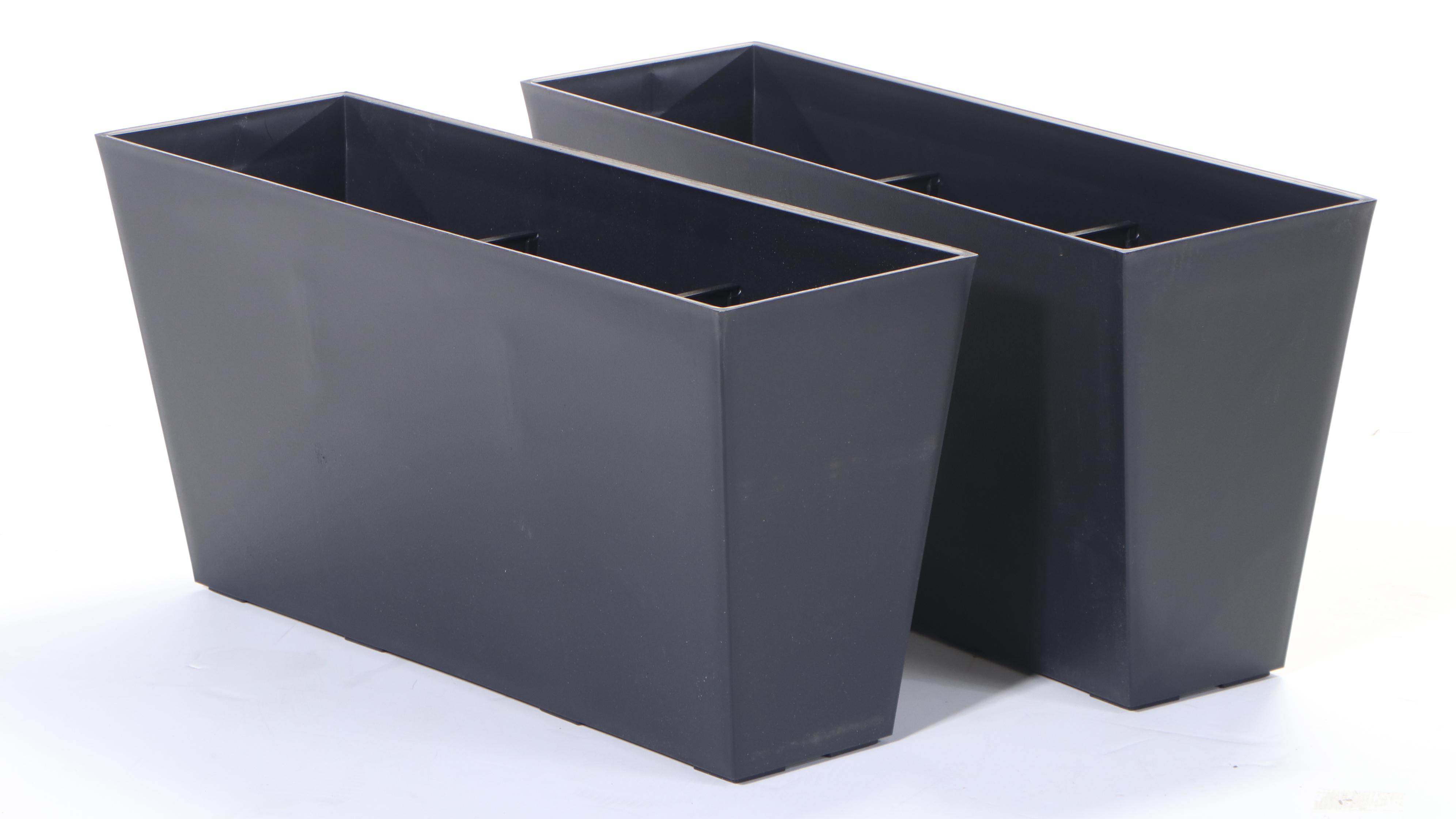 Veradek Midori Black Vinyl Planter Boxes
