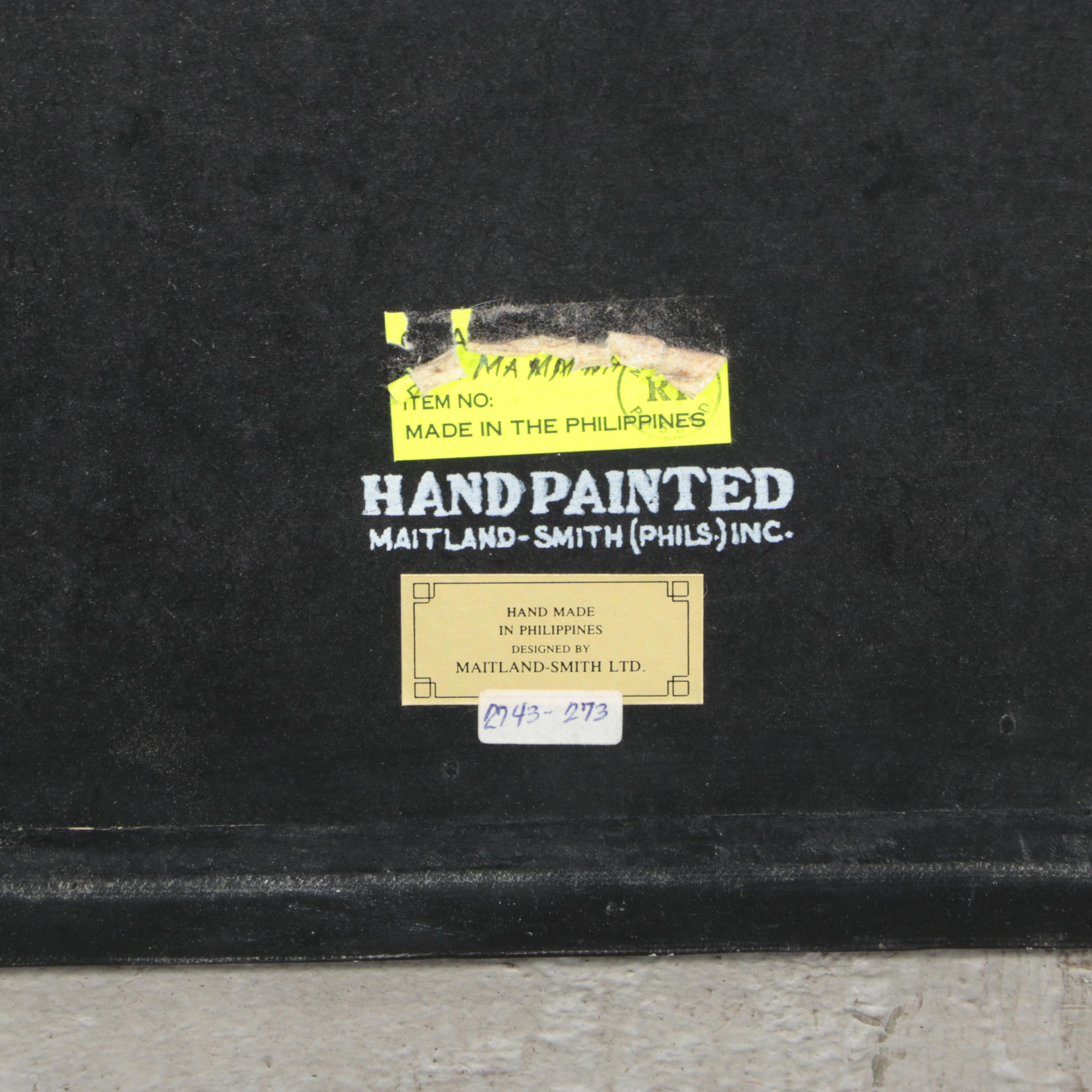 Maitland-Smith Singerie Style Hanging Wall Panels with Sconces