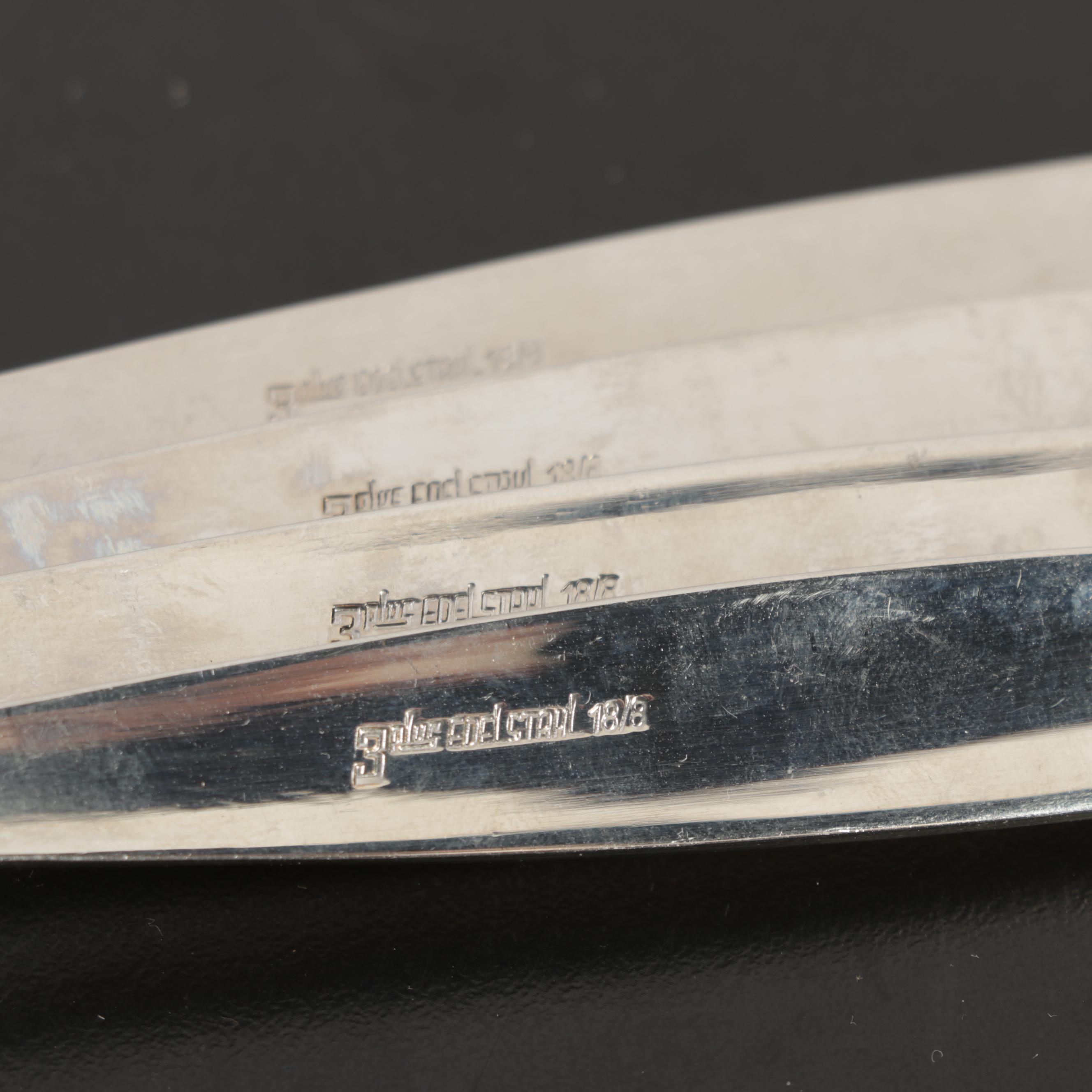 German Stainless Steel Flatware and Serving Utensils