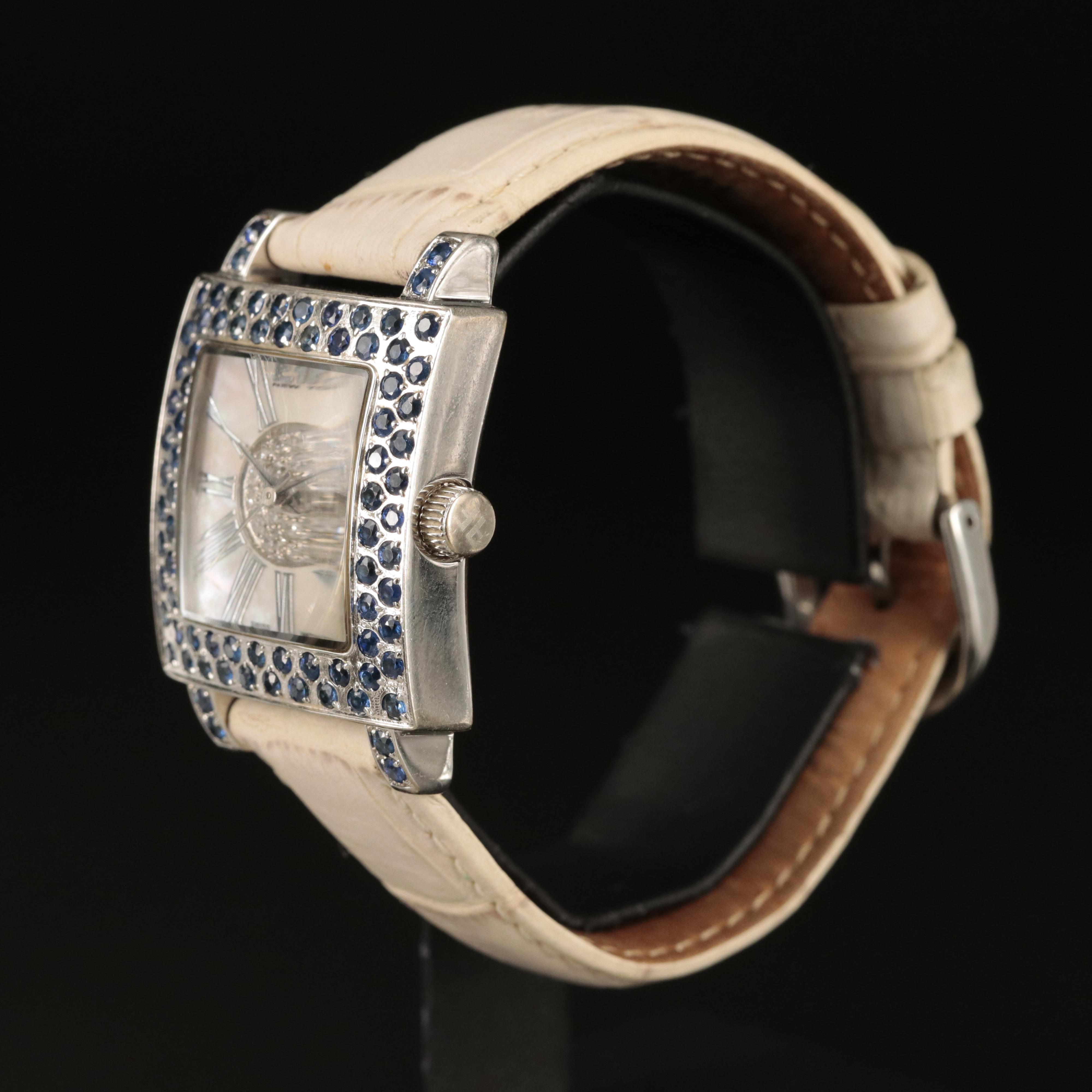 EFFY New York Sapphire and Diamond Watch