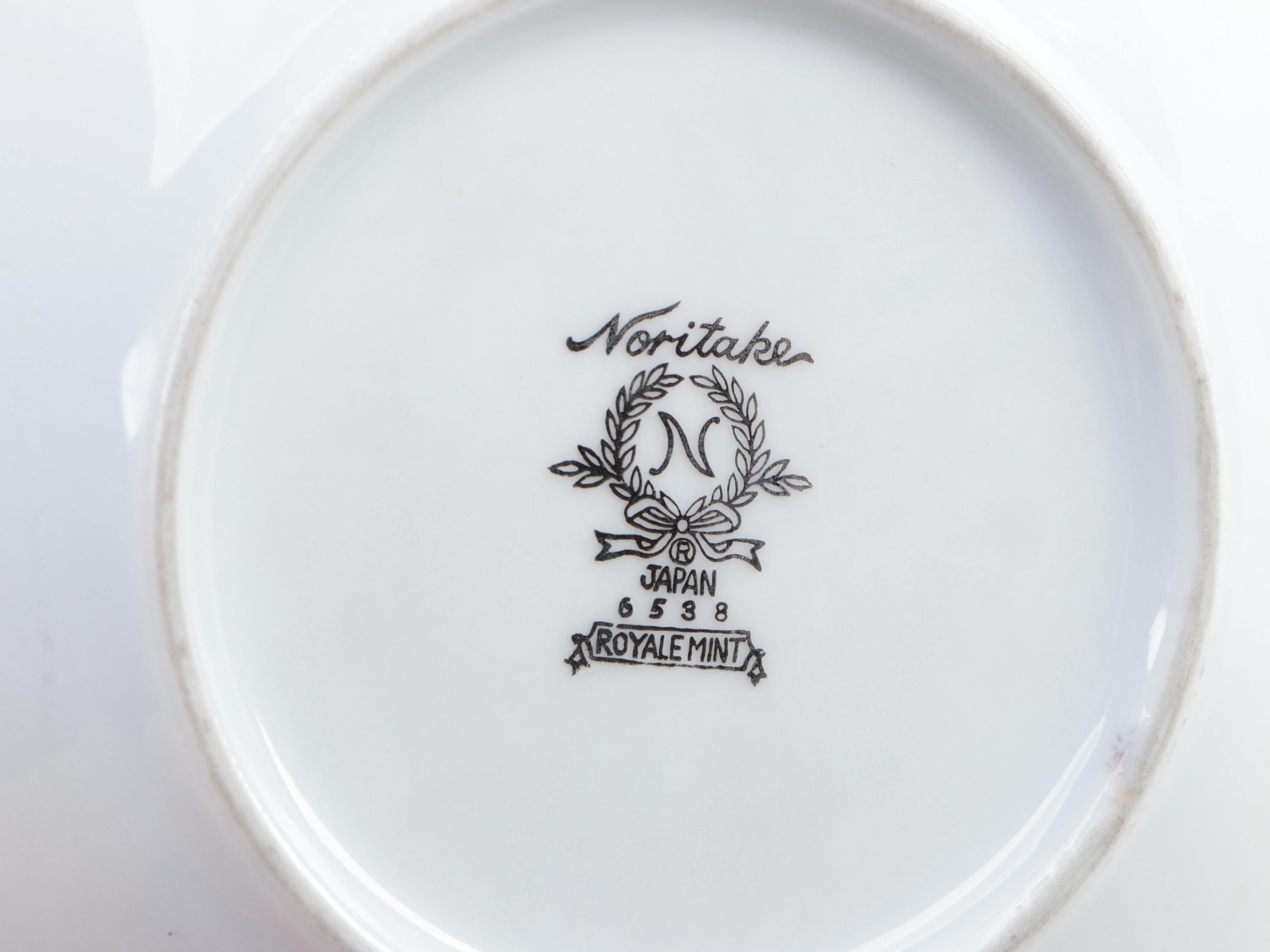 Noritake "Royale Mint" Porcelain Dinnerware and Table Accessories, 1969–1970