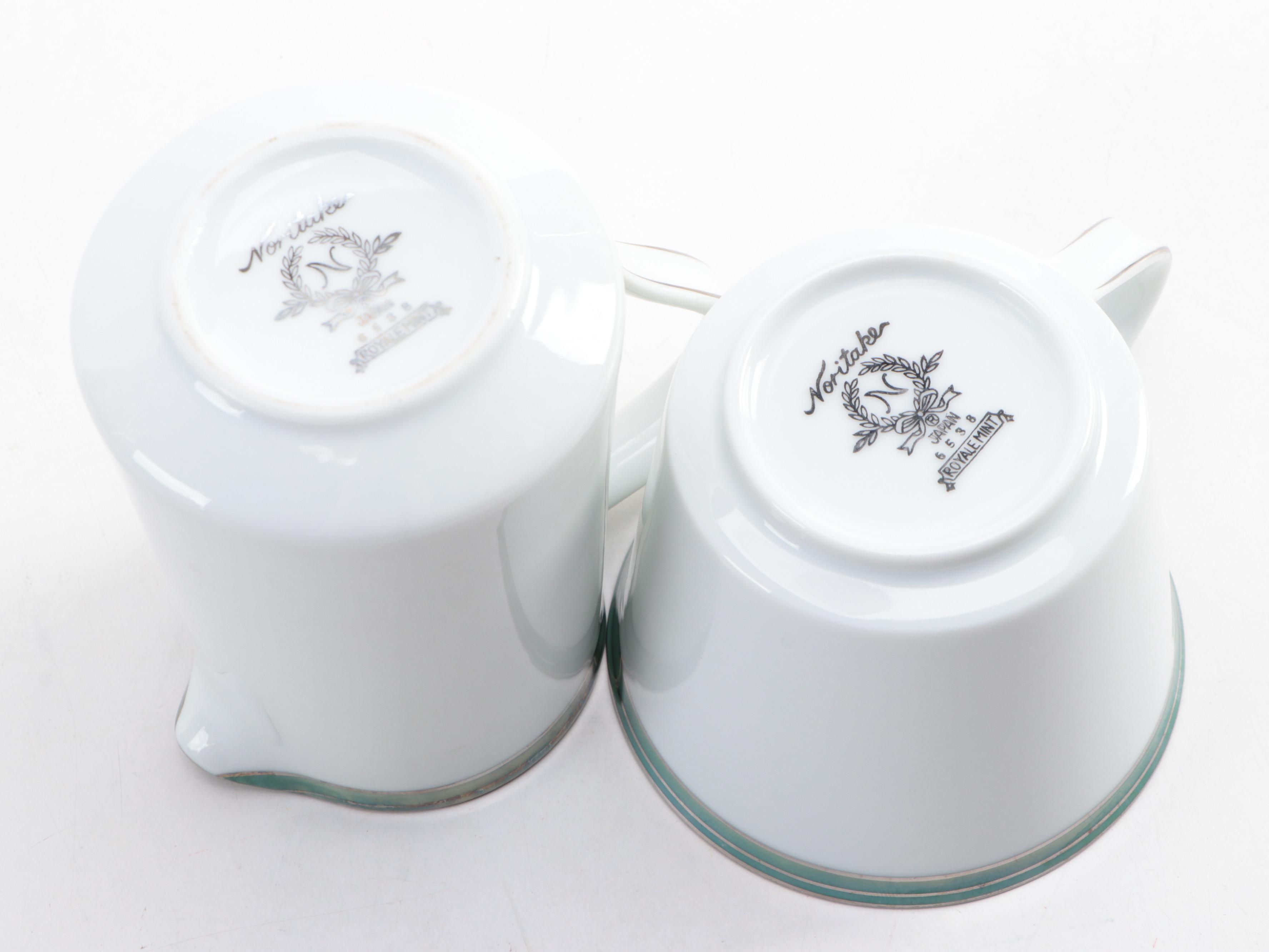 Noritake "Royale Mint" Porcelain Dinnerware and Table Accessories, 1969–1970