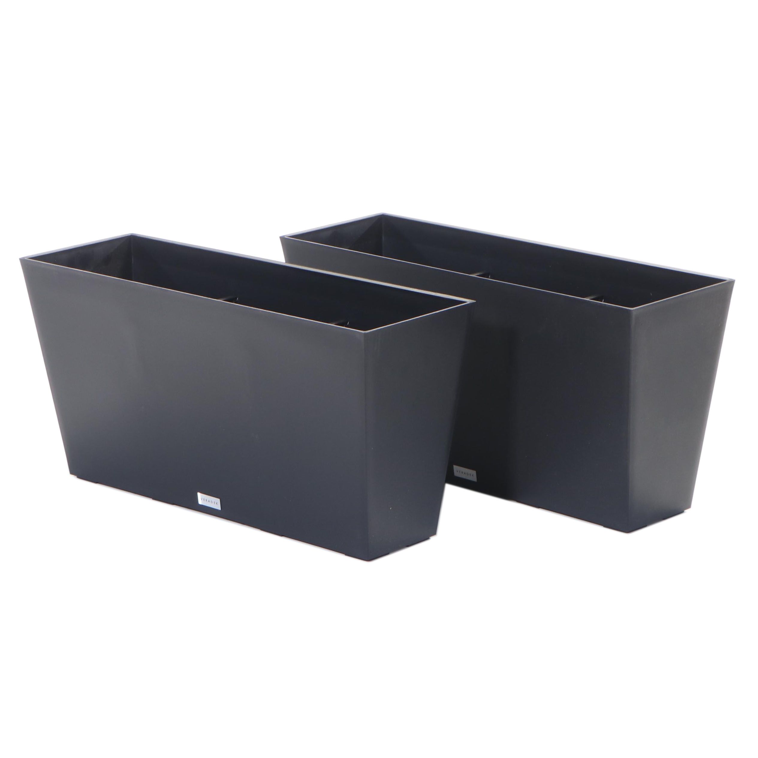 Veradek Midori Black Vinyl Planter Boxes
