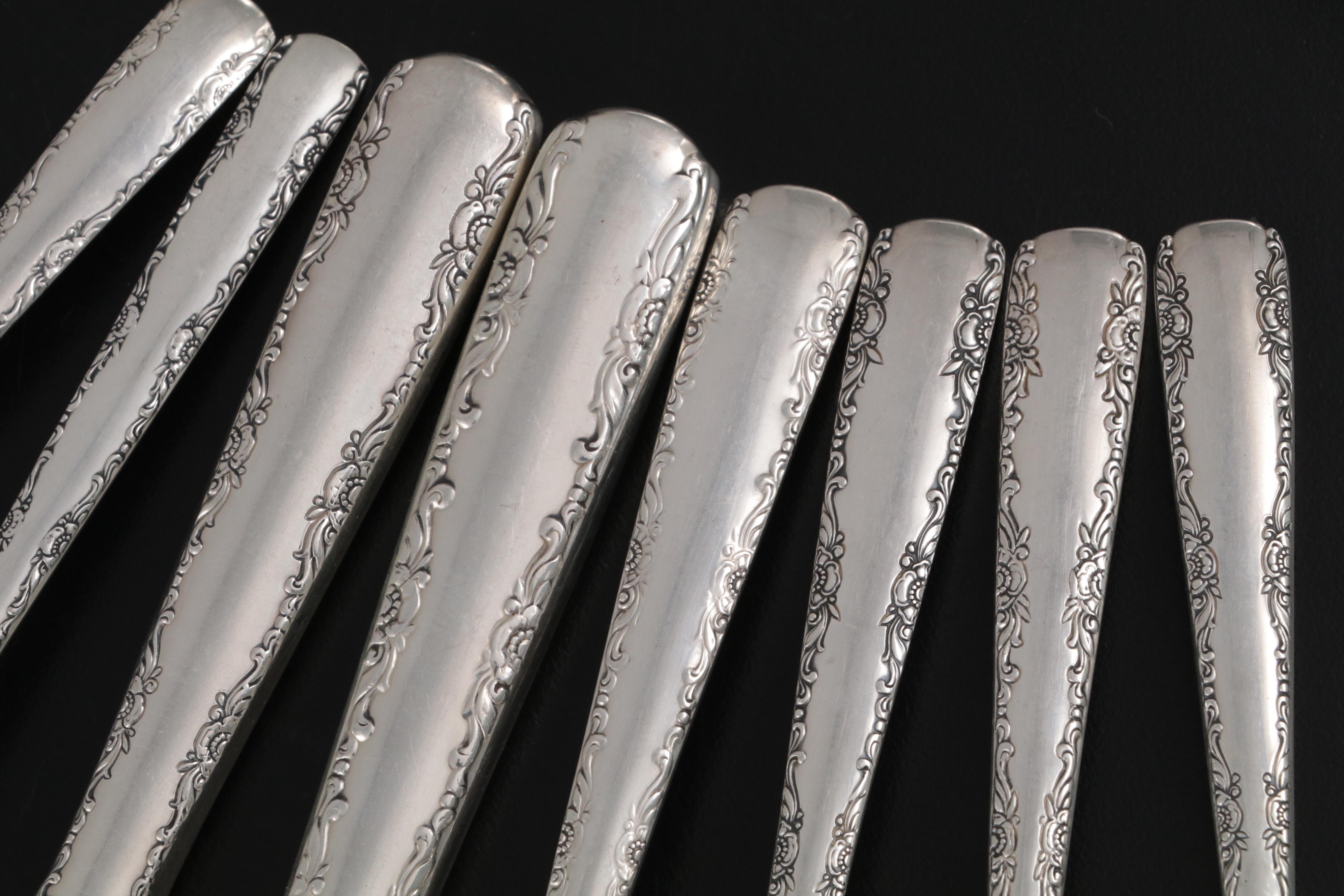 Gorham "Camellia" Sterling Silver Flatware and Serving Utensils