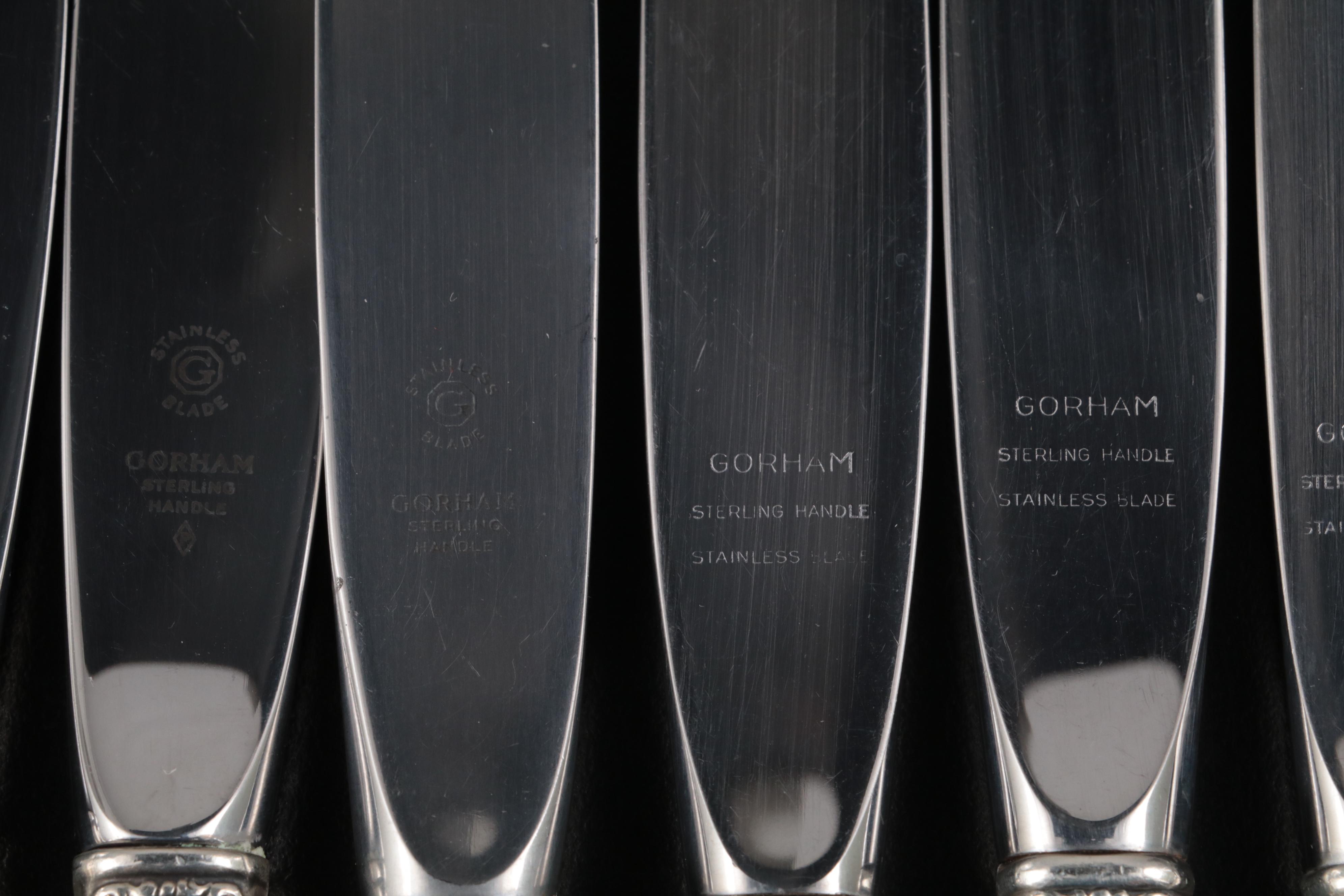 Gorham "Camellia" Sterling Silver Flatware and Serving Utensils