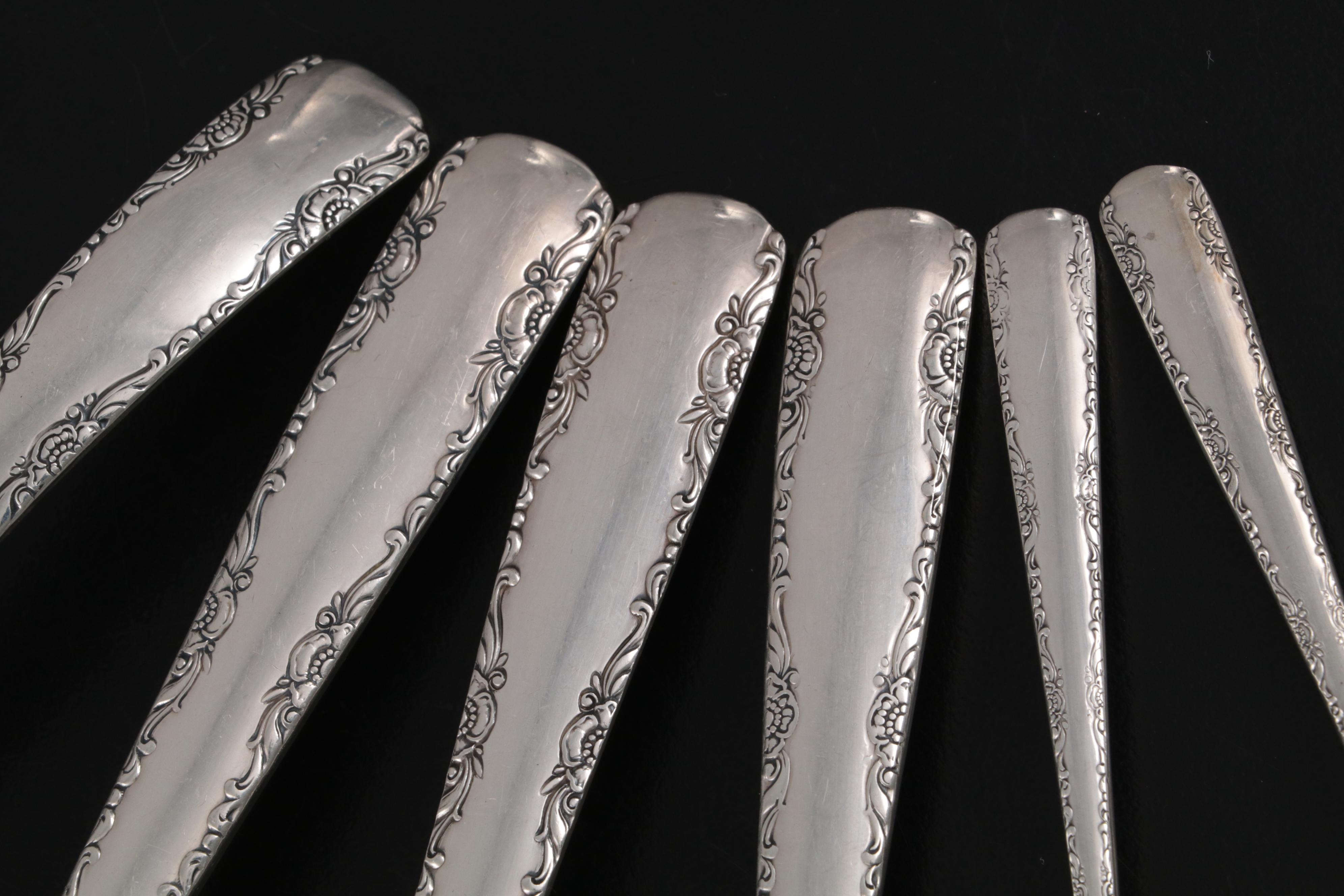 Gorham "Camellia" Sterling Silver Flatware and Serving Utensils