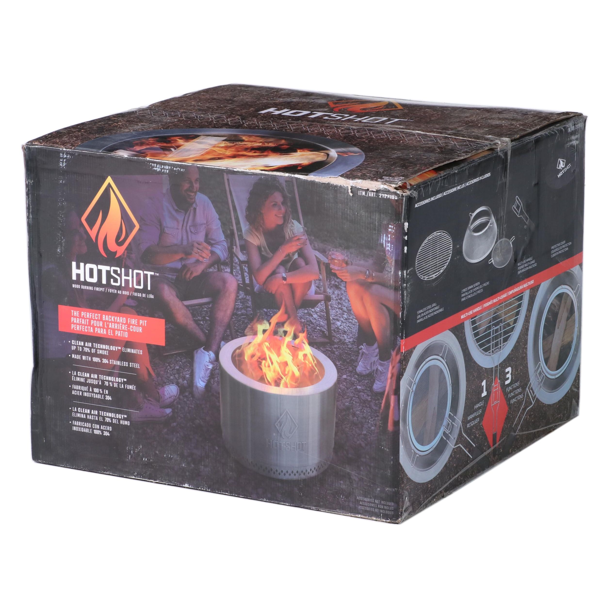 HotShot 22" Wood Burning Fire Pit