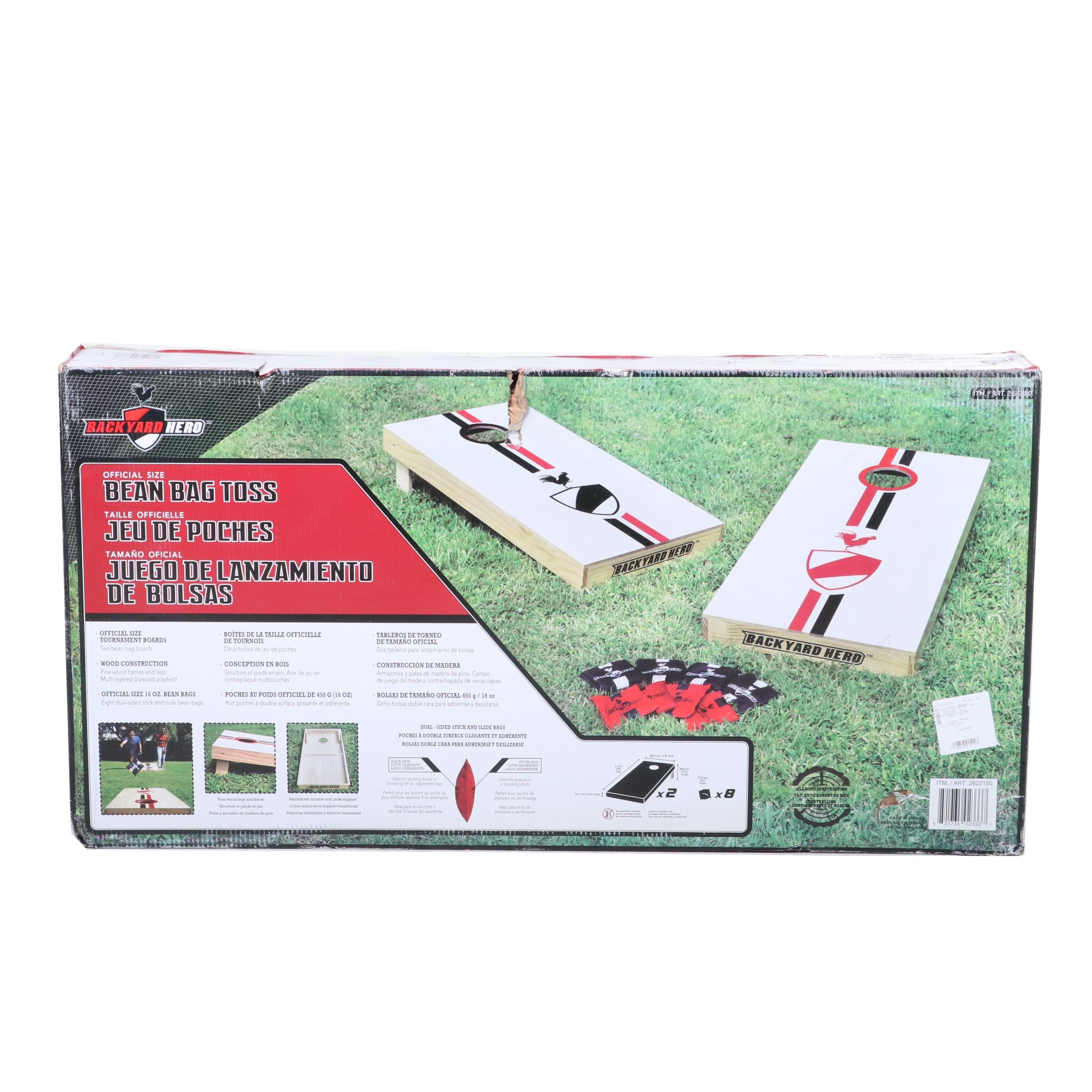 Backyard Hero Official Tournament Size Bean Bag Toss Game