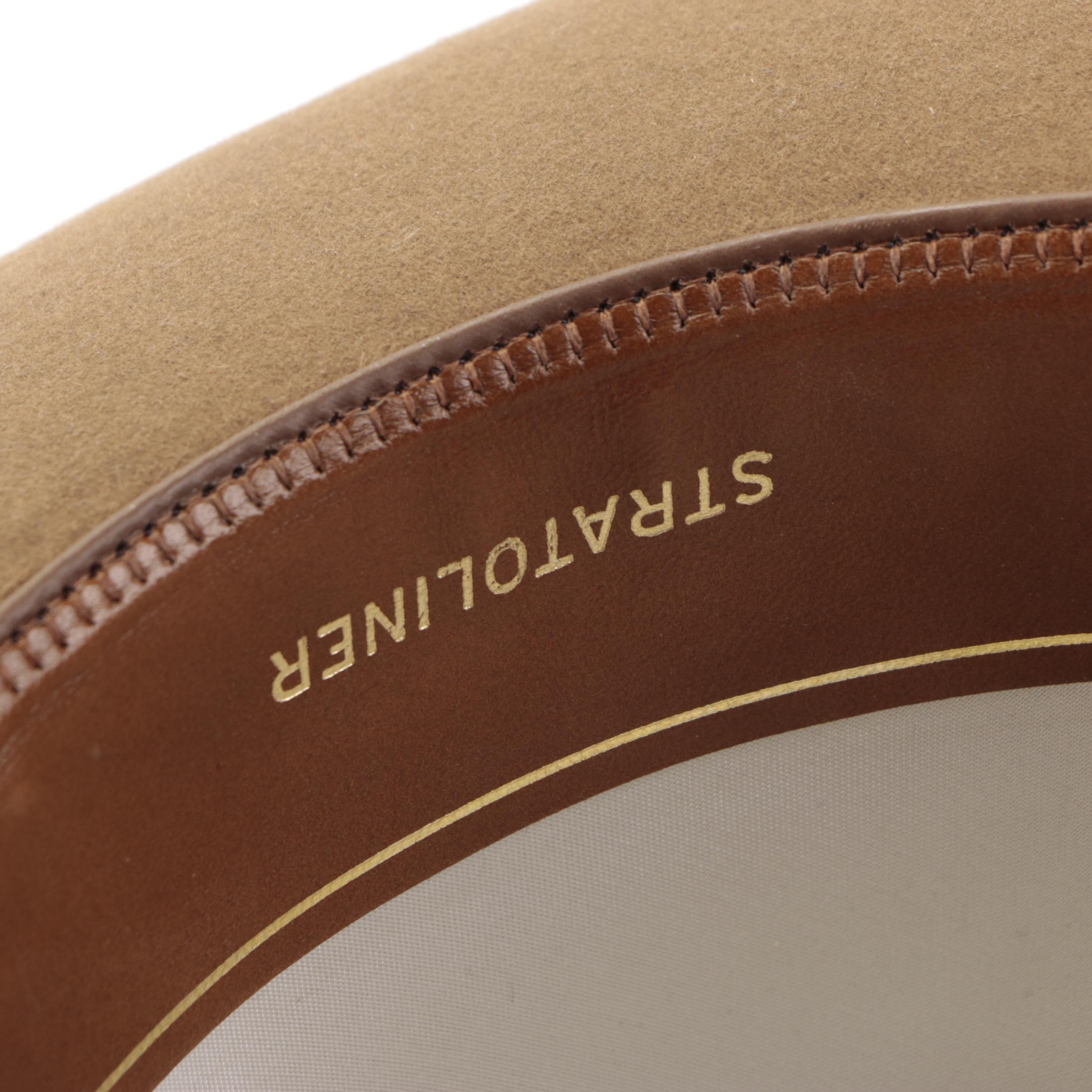 Hand-Embellished Stetson Royal DeLuxe Stratoliner Open Crown Fedora Hat