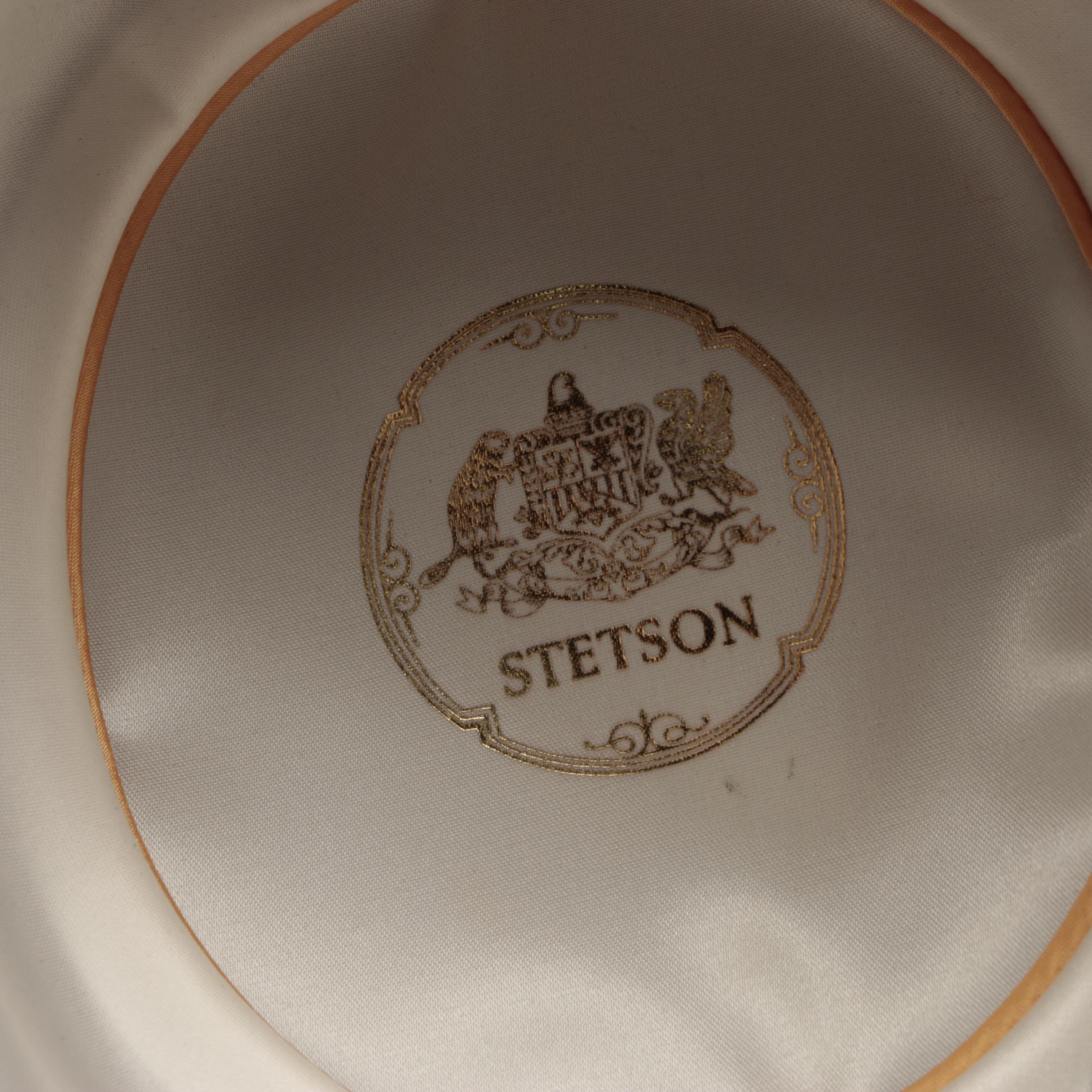 Hand-Embellished Stetson Royal DeLuxe Stratoliner Open Crown Fedora Hat