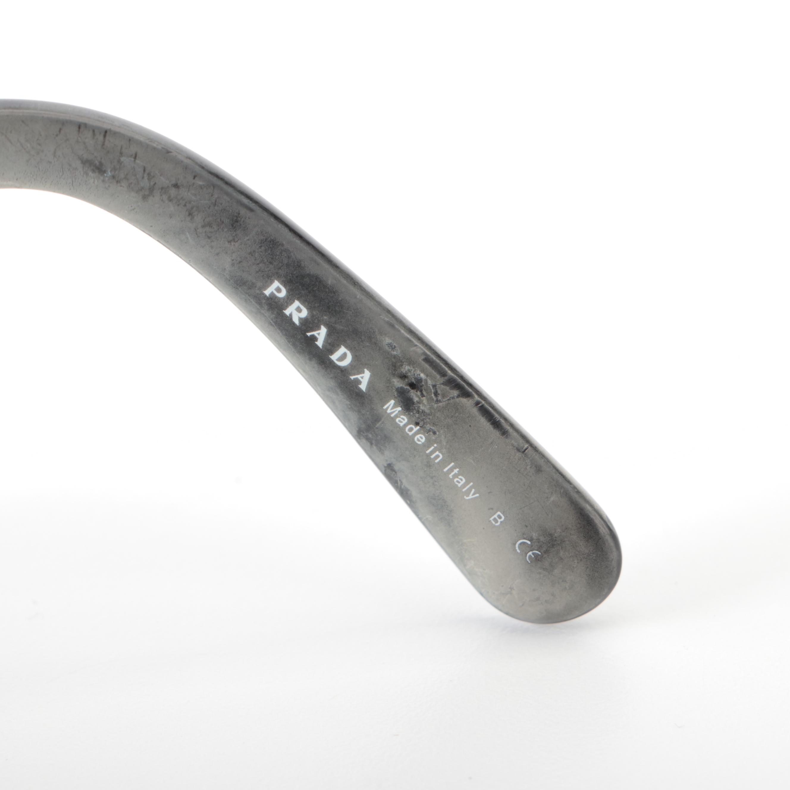 Prada SPR270 Baroque Prescription Sunglasses in Black