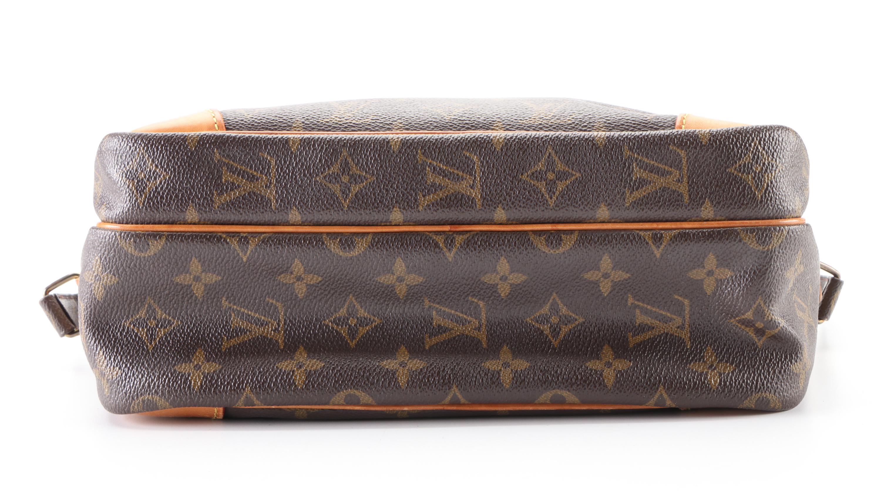 Louis Vuitton Nil 28 Shoulder Bag in Monogram Canvas and Vachetta Leather