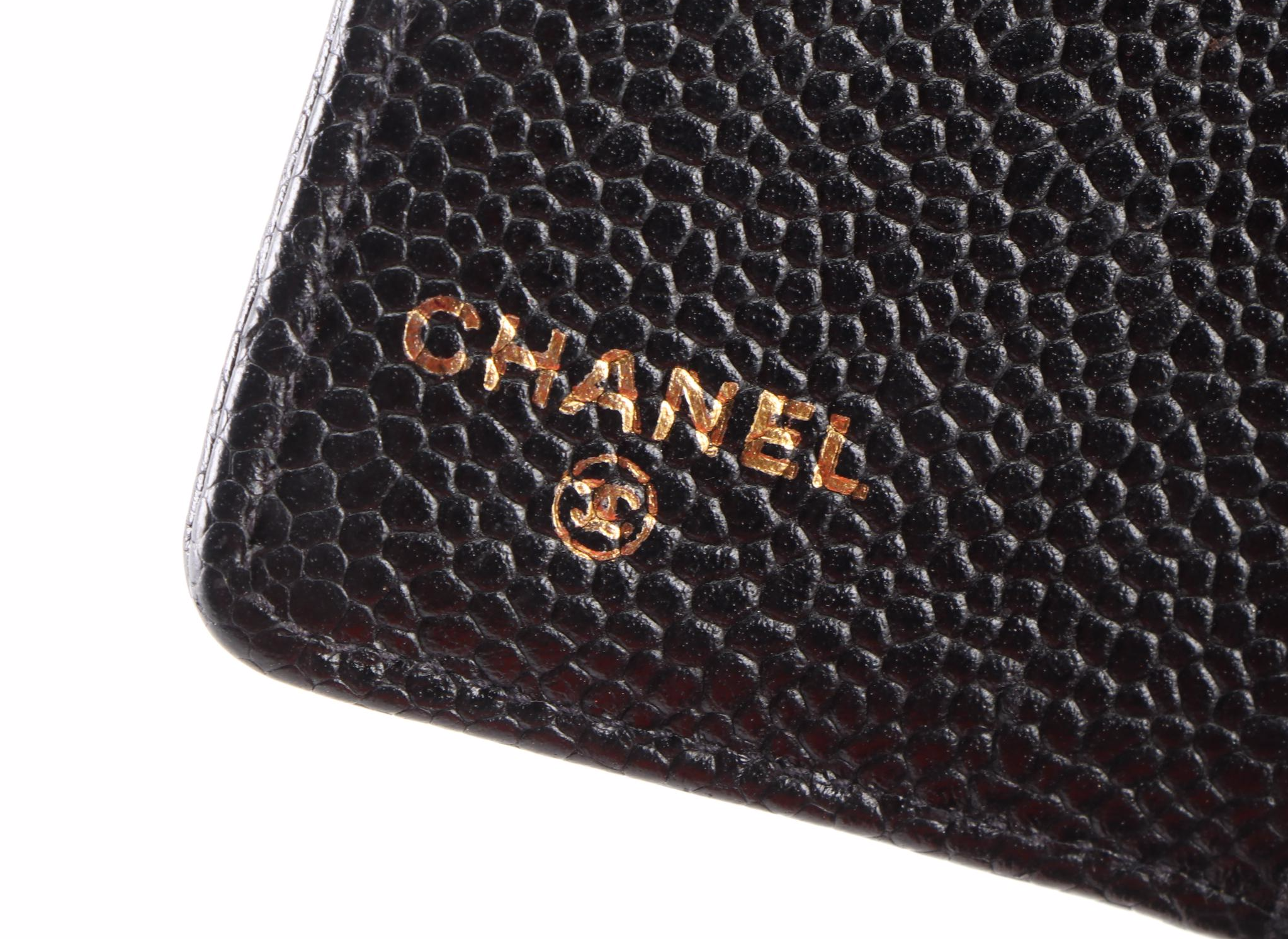 Chanel CC Pocket Agenda Cover in Nero Caviar Leather